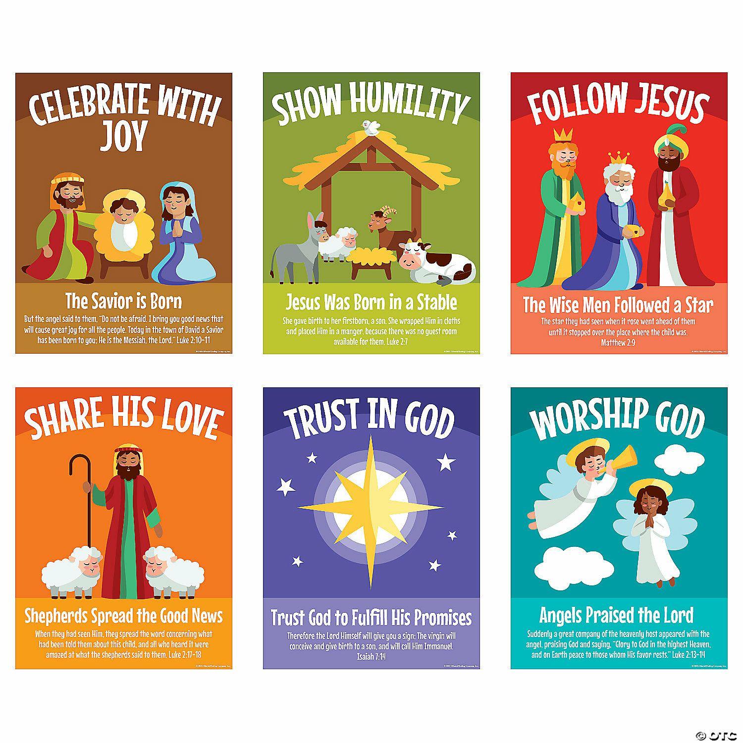 Posters | Story of the Nativity Poster Set – 6 Pc.