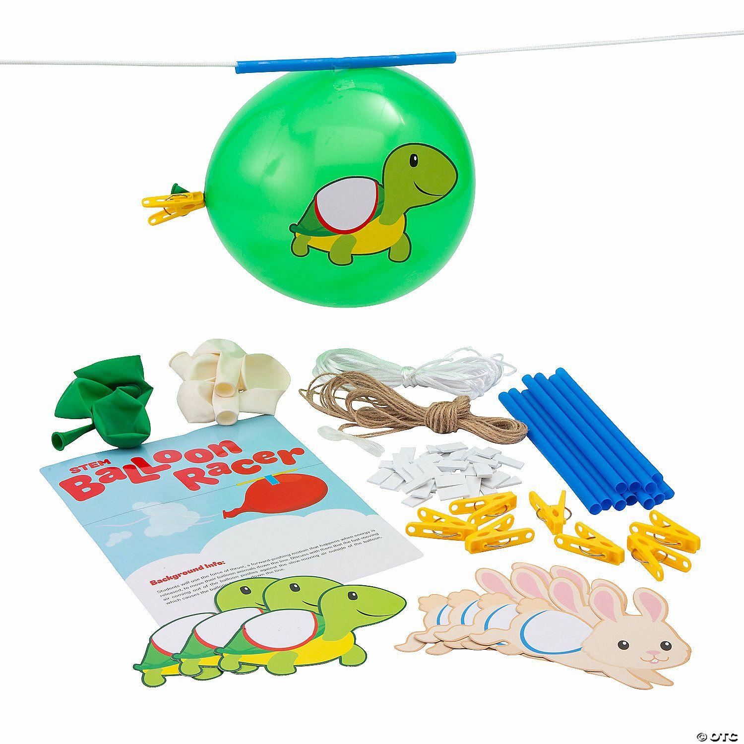 Science | 112 Pc. STEM Animal Balloon Race Kit