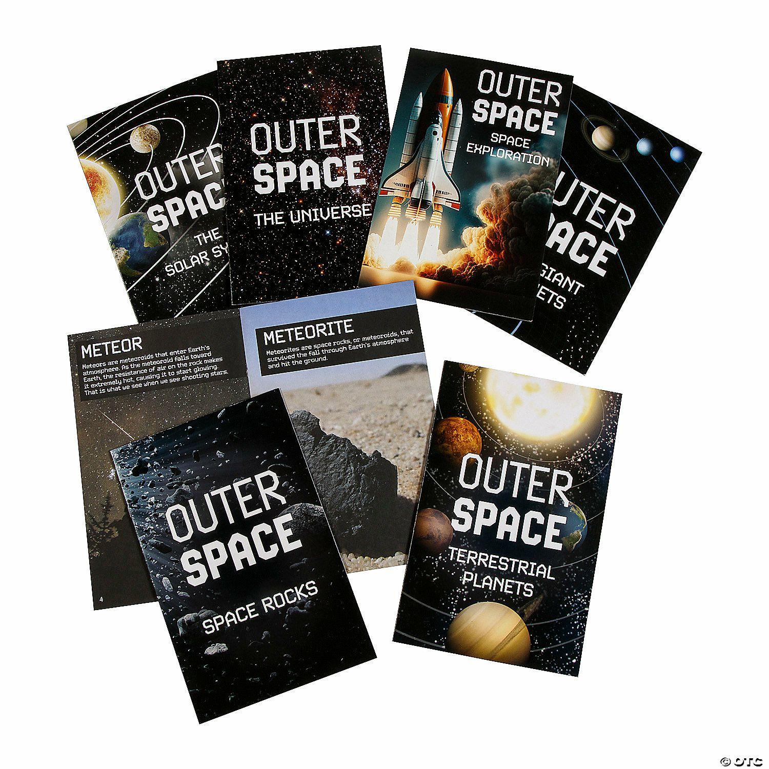 Science | 5 1/2″ x 8 1 2″ Outer Space Educational Paper Readers – 6 Pc.