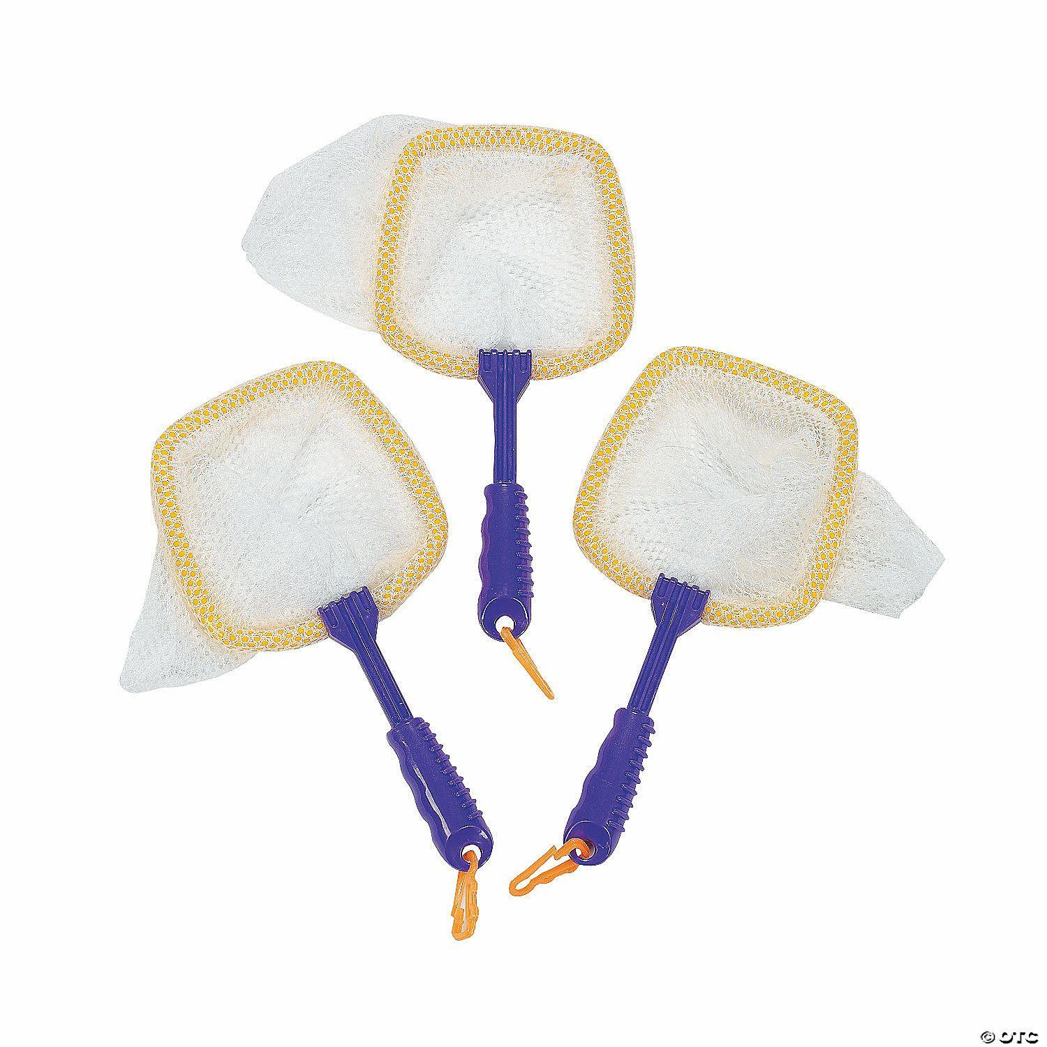 Science | 8 1/2″ Mesh Bug Nets with Blue Plastic Handles – 6 Pc.