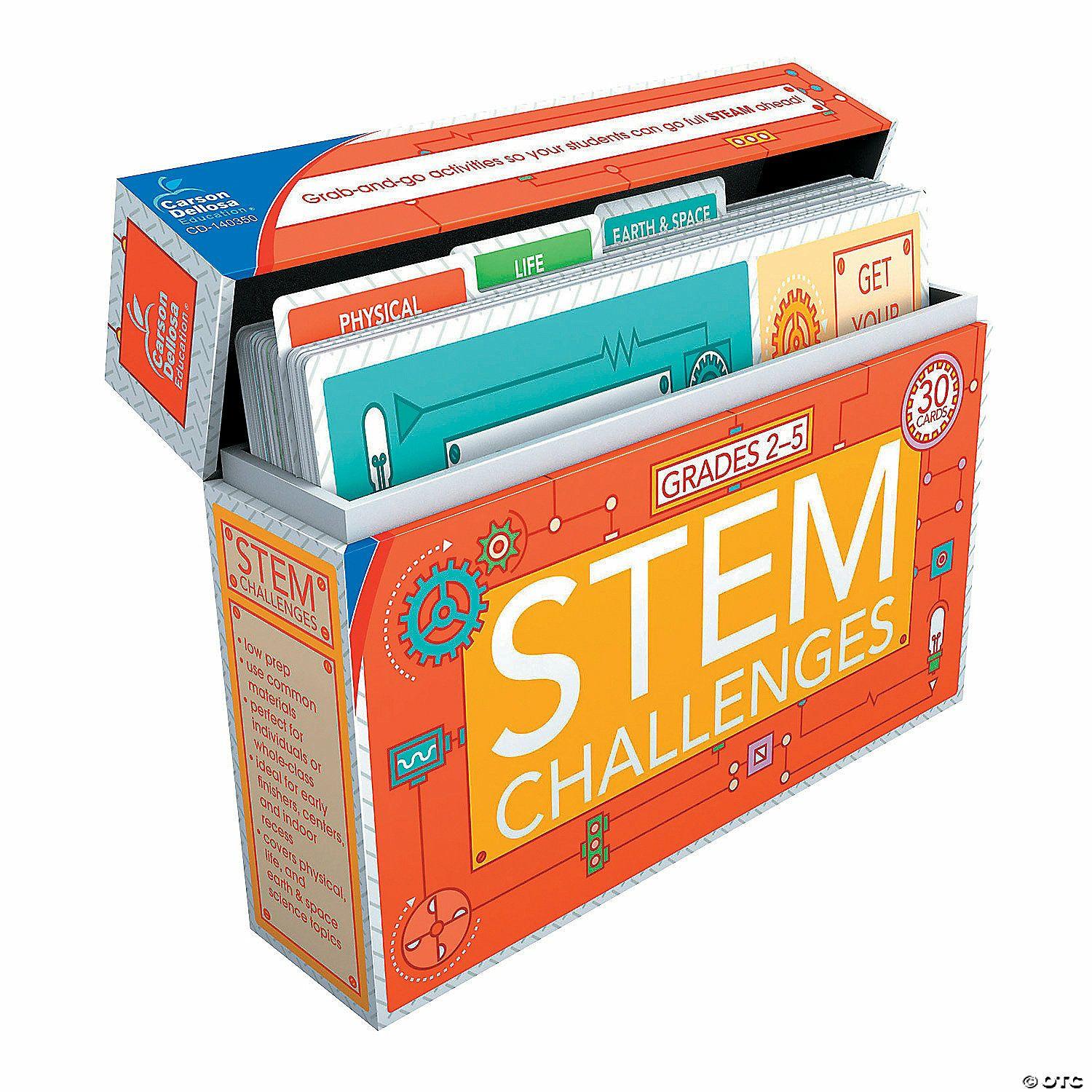 Science | Carson-Dellosa® STEM Challenges Learning Cards for Grades 2-5 – 30 Pc.