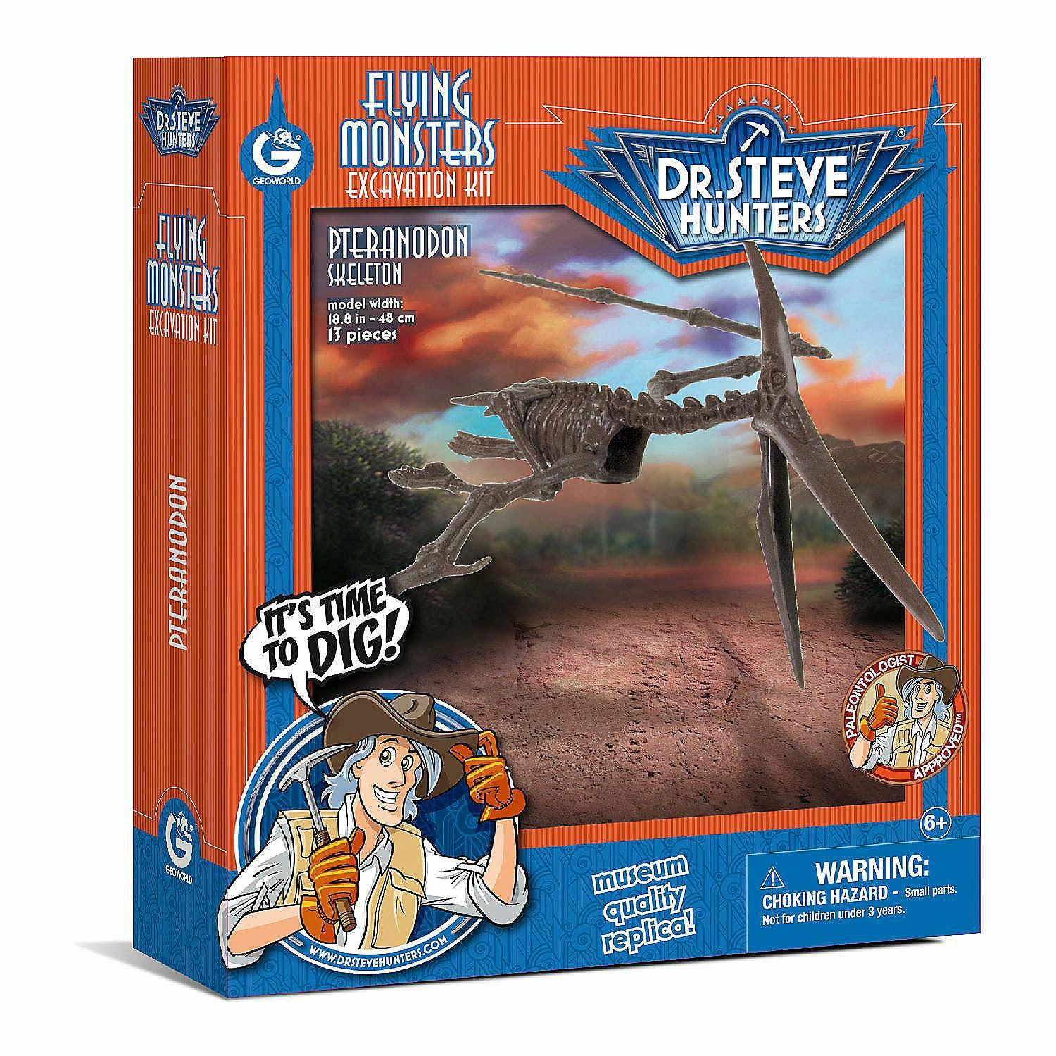 Science | GeoWorld Flying Monsters Excavation Kit – Pteranodon Skeleton