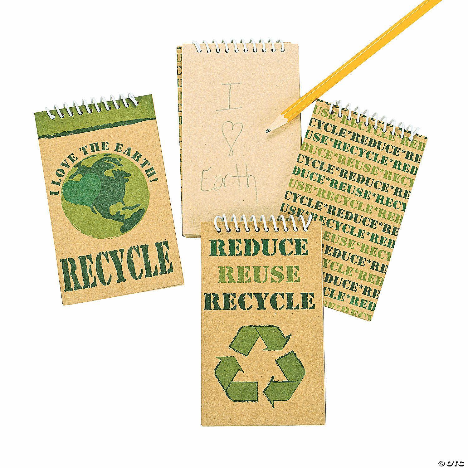 Science | Reduce/Reuse/Recycle Kraft Paper Spiral Notebooks – 12 Pc.