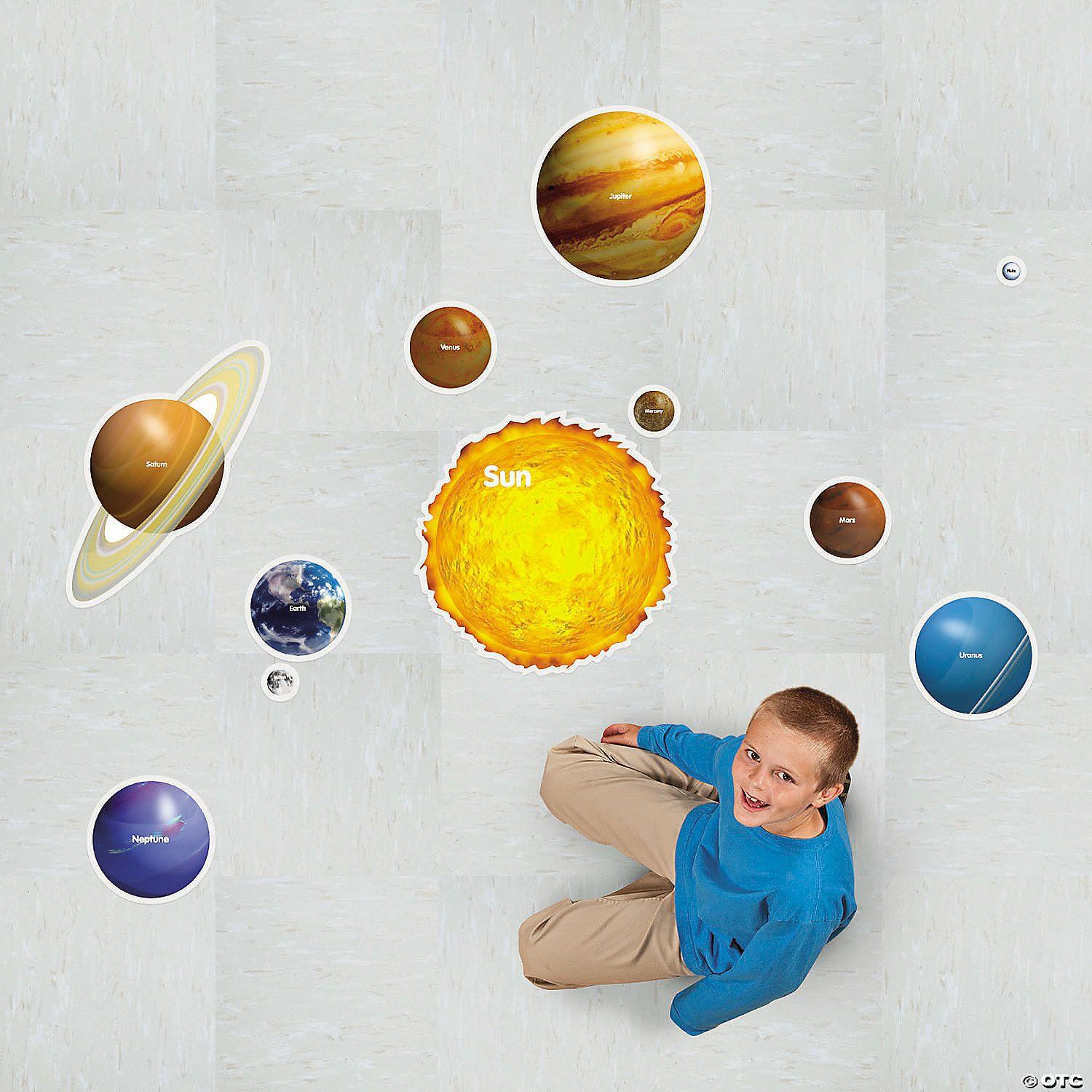 Science | Solar System Floor Clings – 10 Pc.