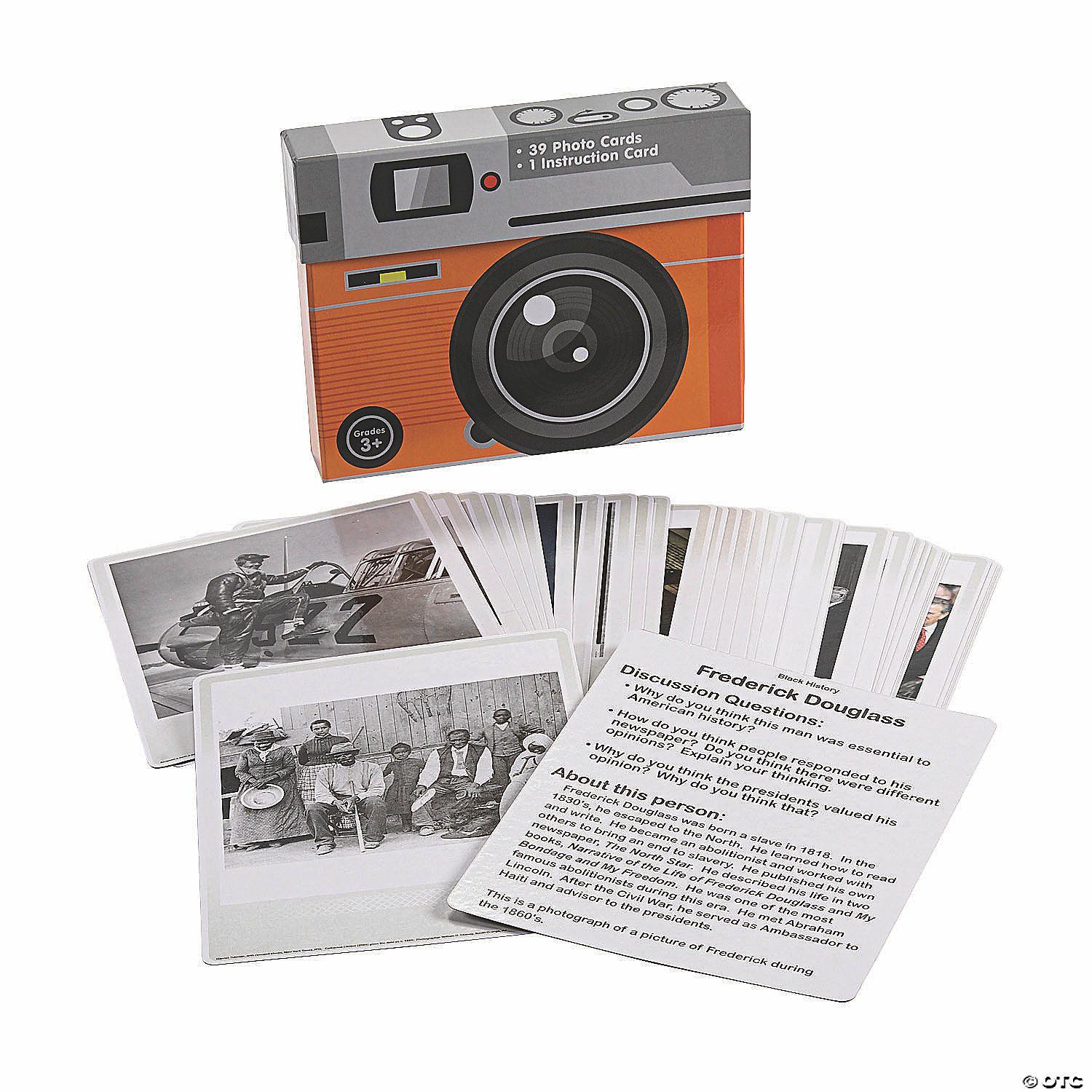 Social Studies | 6 1/2″ x 8″ Caption This Laminated Black History Month Cards – 40 Pc.