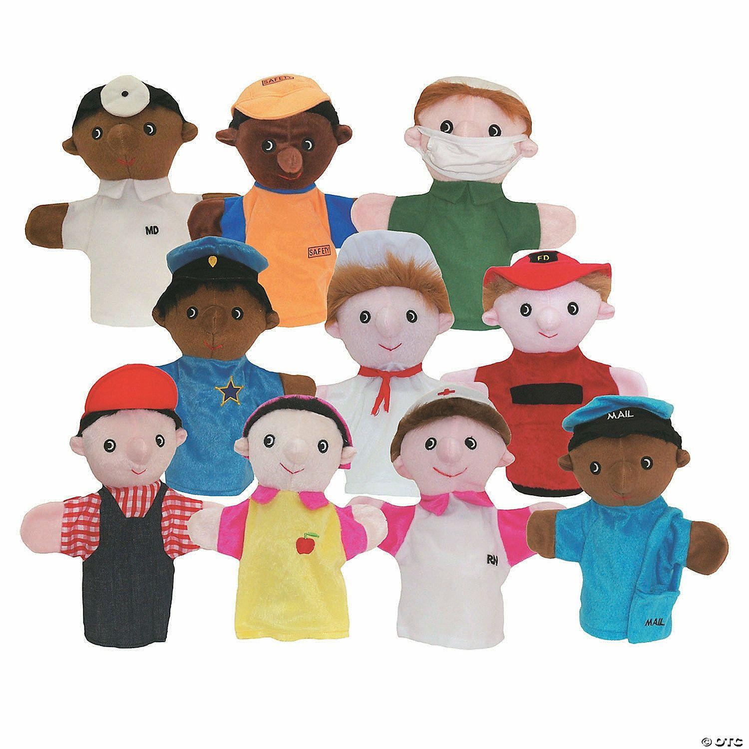 Social Studies | Community Helper Puppets Set Of 10