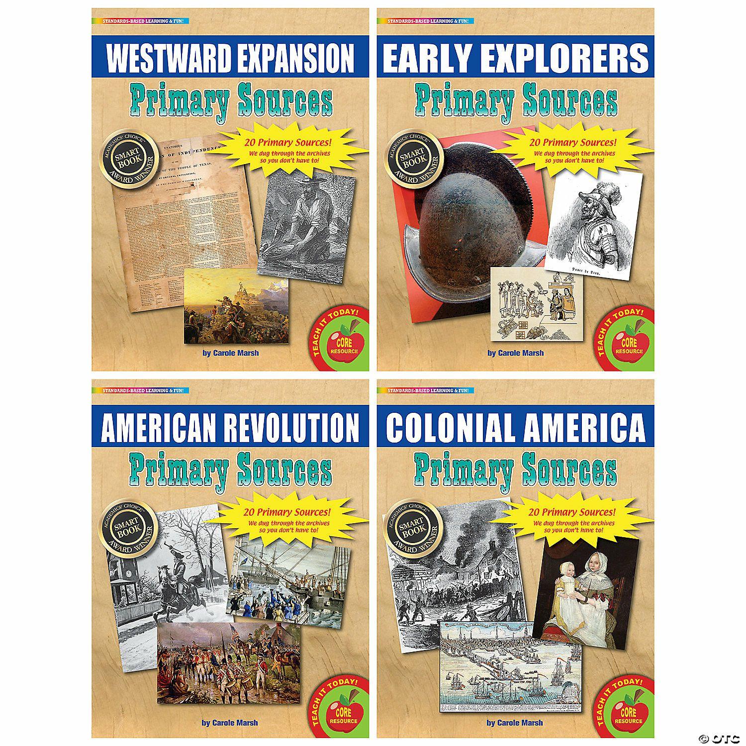 Social Studies | Gallopade Early American History Primary Sources Set, 4 Packs