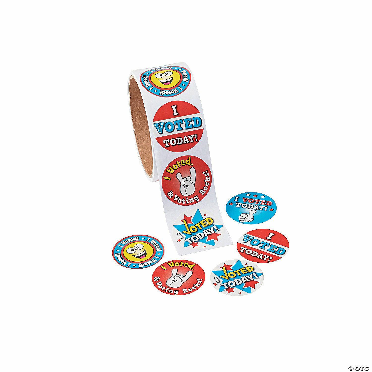 Social Studies | I Voted Today Sticker Roll – 100 Pc.