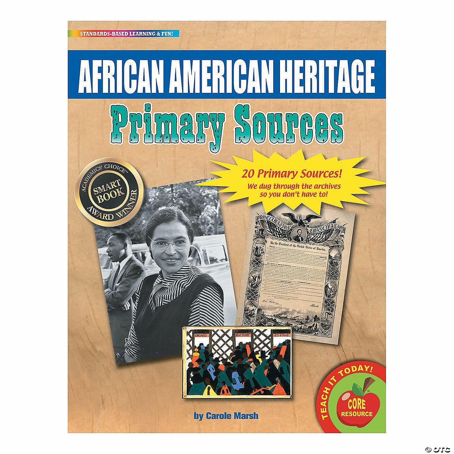 Social Studies | Primary Sources Documents: African American Heritage – 20 Pc.