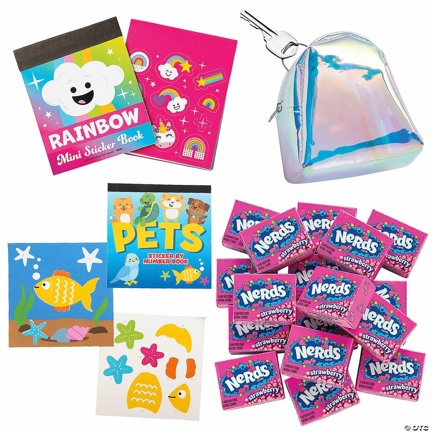 Stationery Kits | 120 Pc. Mini Iridescent Backpack Handout Kit for 12