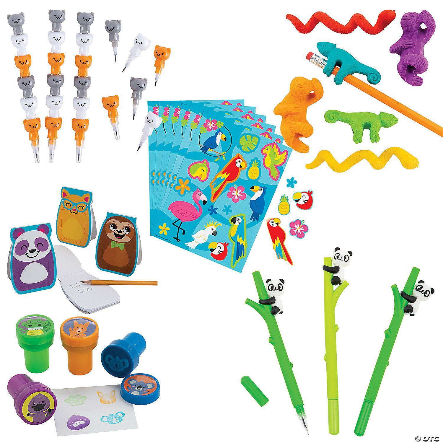 Stationery Kits | Bulk 120 Pc. Animals Stationery Kit