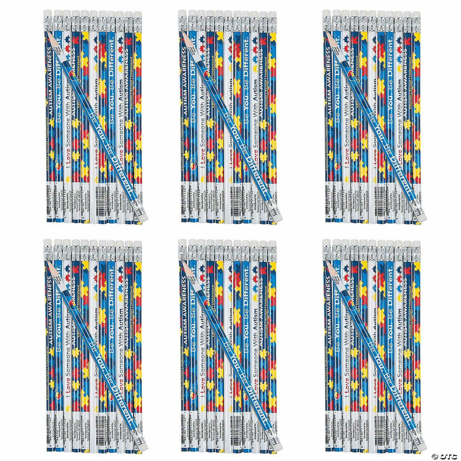 Stationery Kits | Bulk 144 Pc. Autism Awareness Pencils