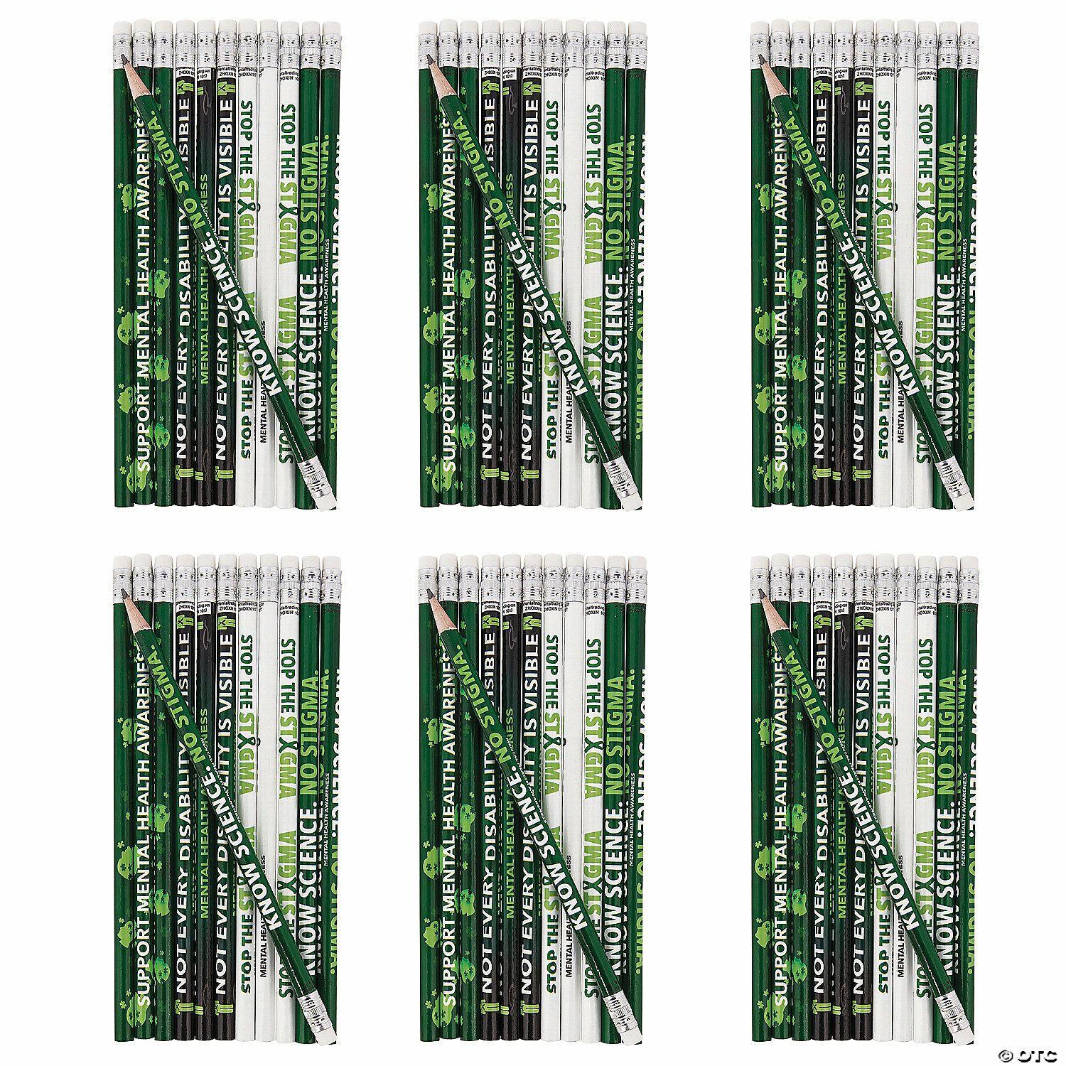 Stationery Kits | Bulk 144 Pc. Mental Health Awareness Pencils