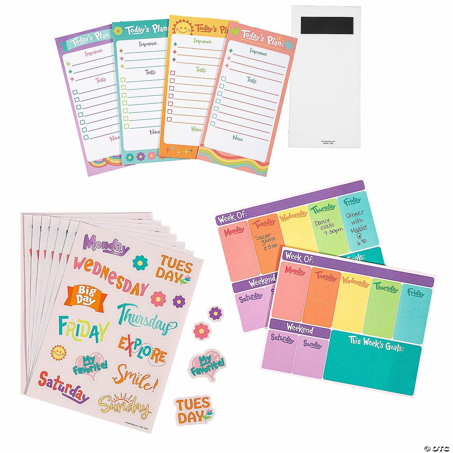 Stationery Kits | Bulk 48 Pc. Days of the Week Stationery Kit