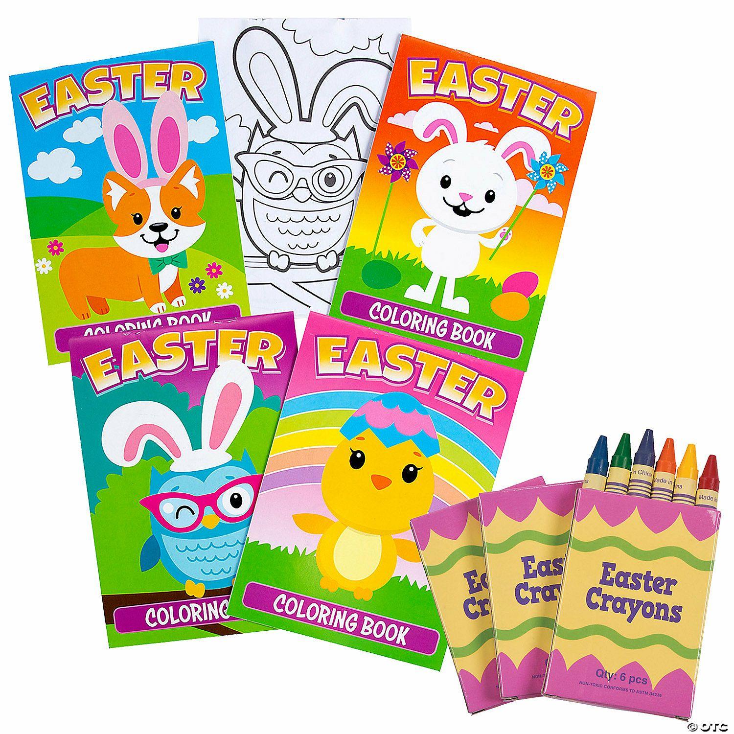 Stationery Kits | Bulk Easter Activity Books & Crayons Kit for 144