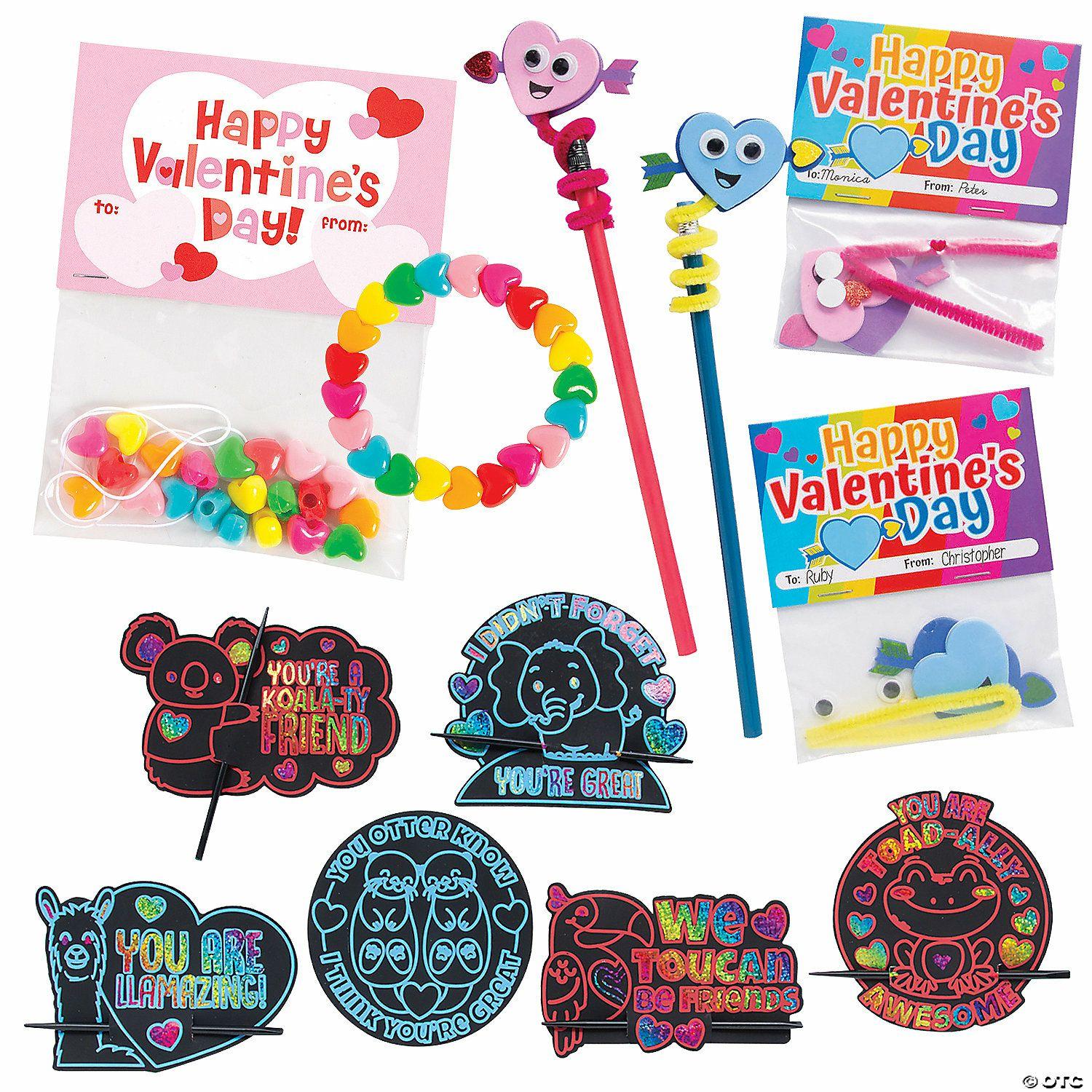 Stationery Kits | Bulk Makes 72 Classroom Craft Kit Valentine Exchange Assortment