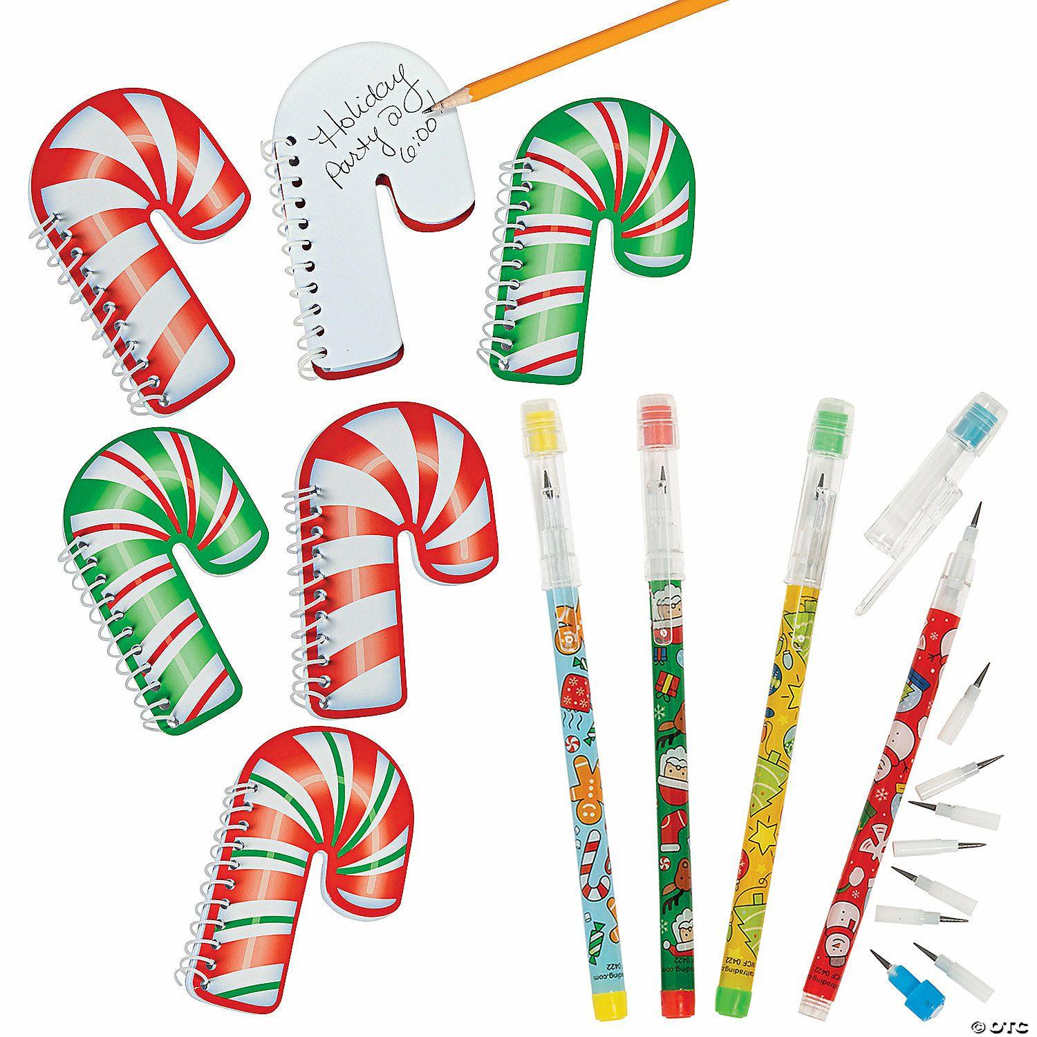 Stationery Kits | Christmas Stationery Notepad & Pencil Handout Kit for 24