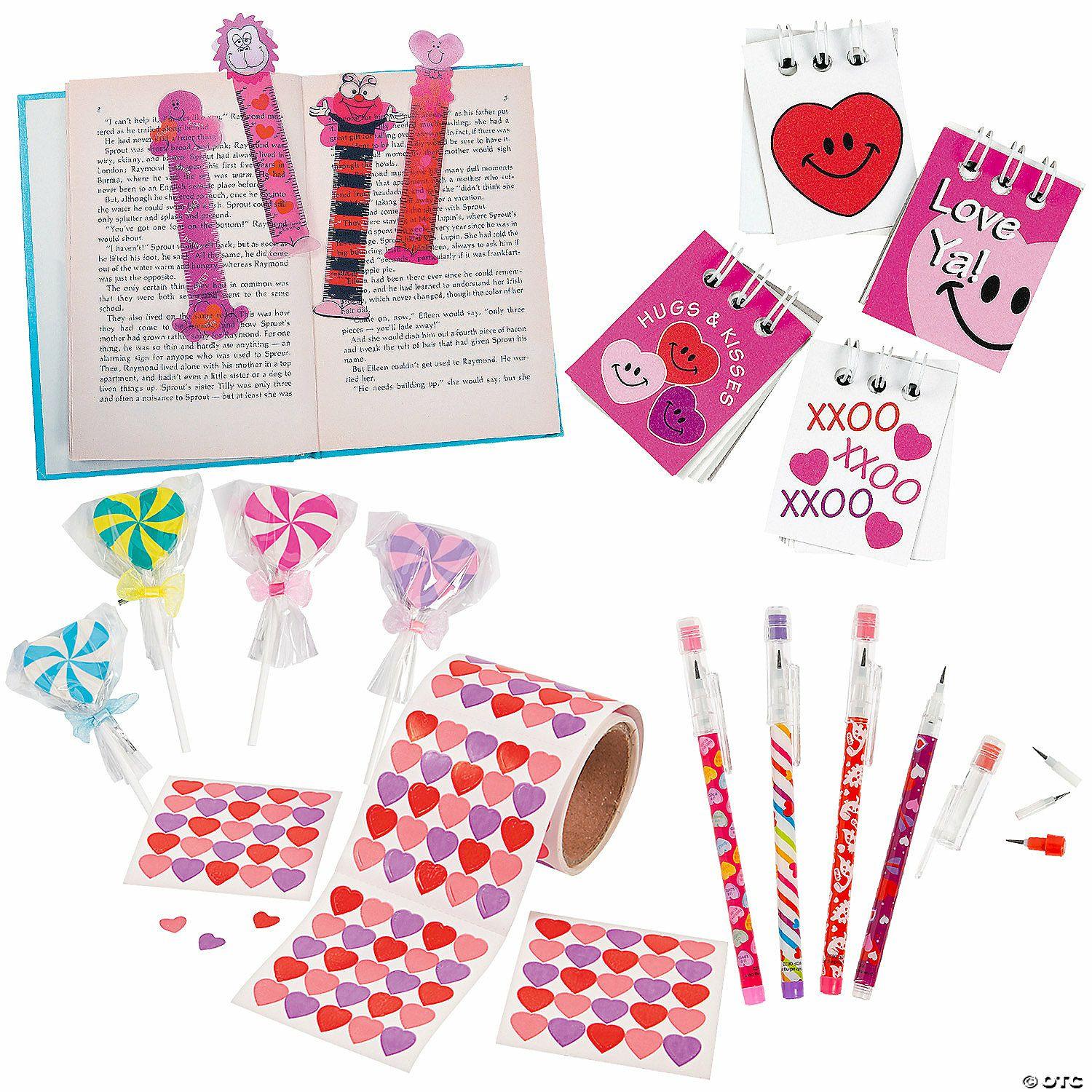 Stationery Kits | Happy Valentine&’s Day Handout Kit – 121 Pc.