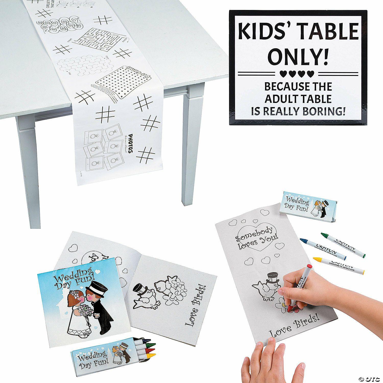 Stationery Kits | Kids&’ Wedding Table Kit for 12