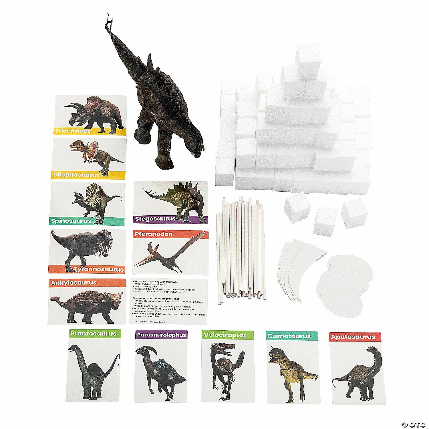 STEM Activities | 211 Pc. STEM Challenge: Build a Dinosaur Educational Kit – Makes 12