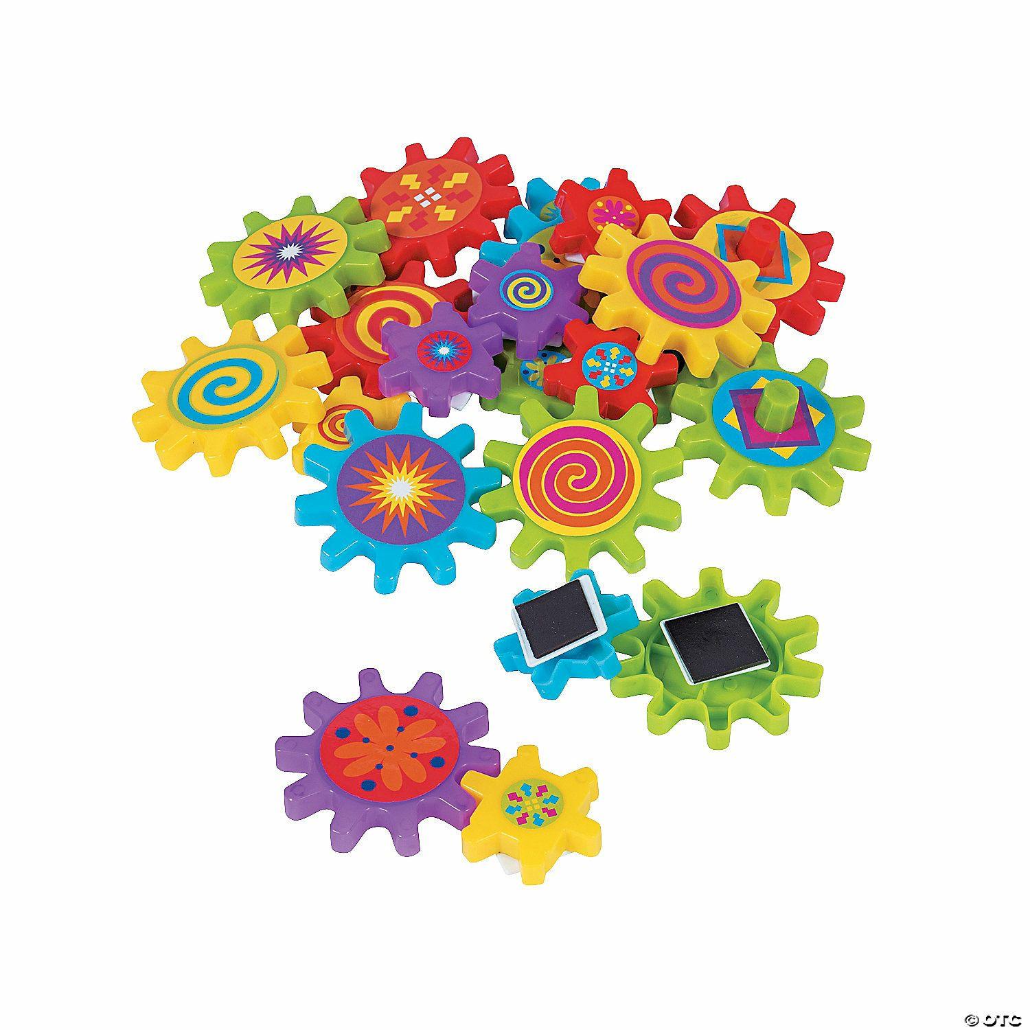 STEM Activities | Brightly Colored Spinning Gear Magnets – 22 Pc.