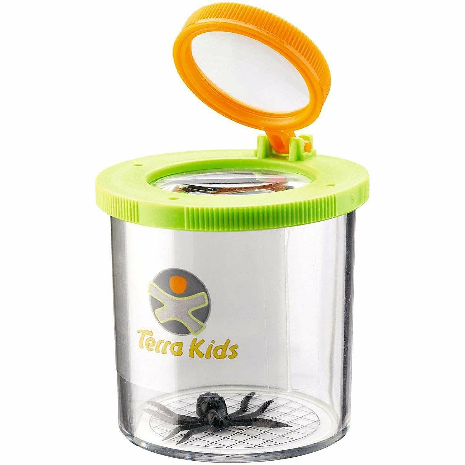 STEM Activities | HABA Terra Kids Beaker Magnifier Clear Bug Catcher with two Magnifying Glasses for Children’s Nature Exploration