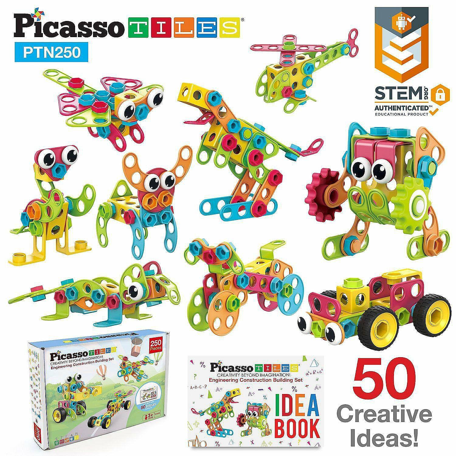 STEM Activities | PicassoTiles – PTN250 Engineering Construction Set