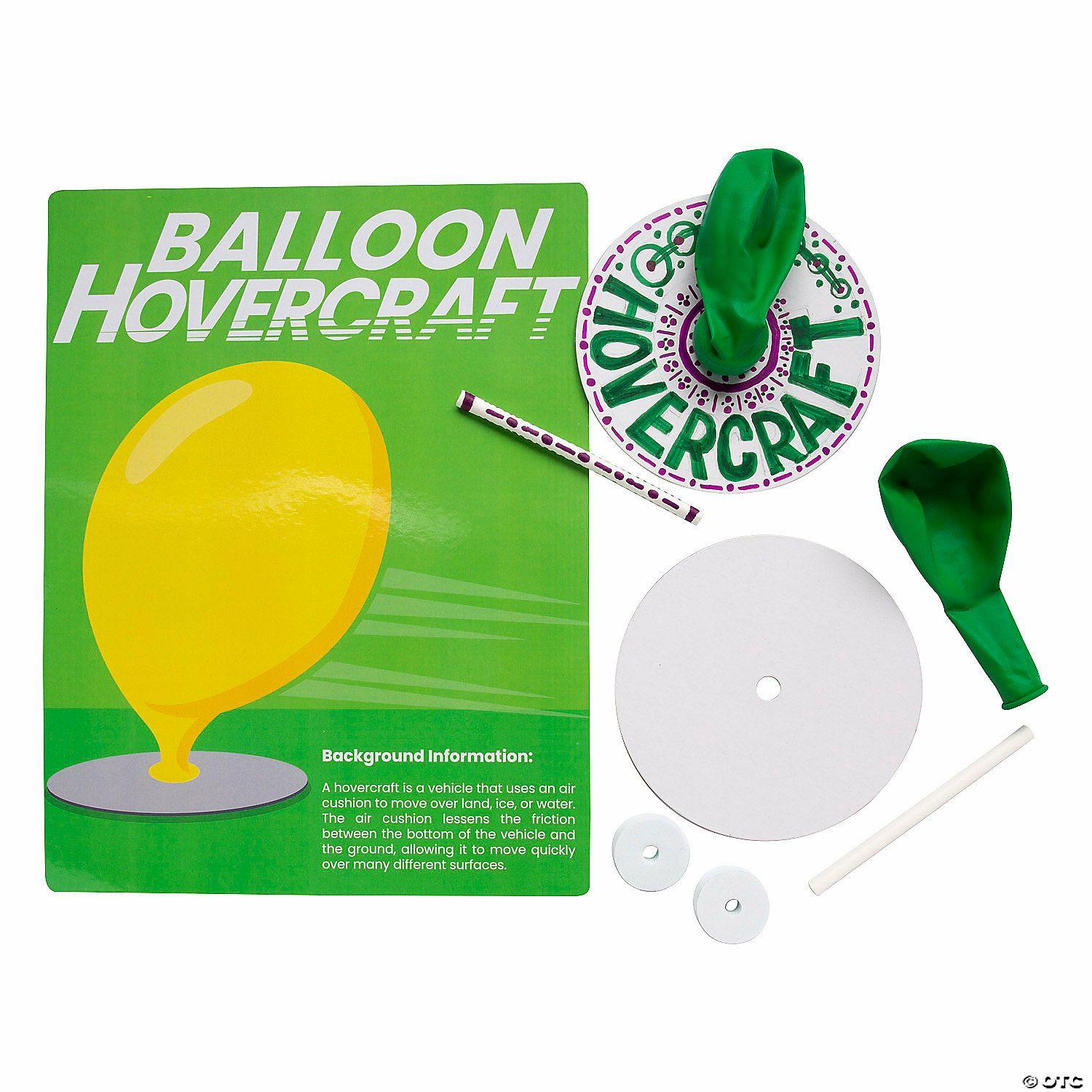 STEM Activities | STEAM Balloon Hovercraft Activity Learning Challenge Craft Kit – Makes 12