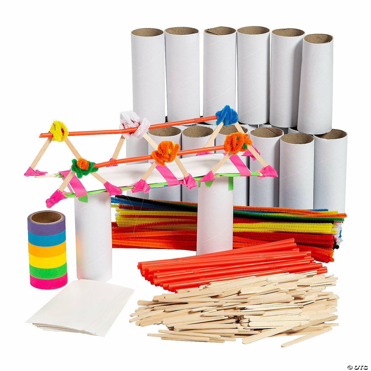 STEM Activities | STEM Bridge Activity Learning Challenge Craft Kit – Makes 10