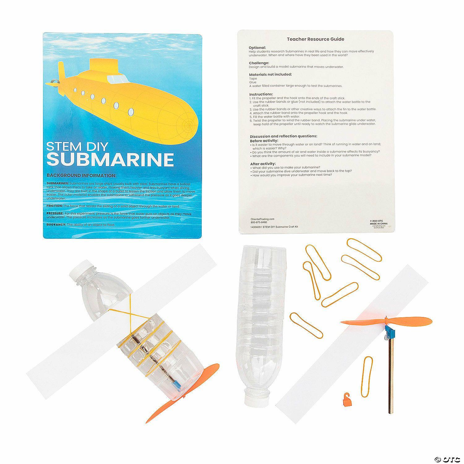 STEM Activities | STEM DIY Submarine Activity Learning Challenge Craft Kit – Makes 12