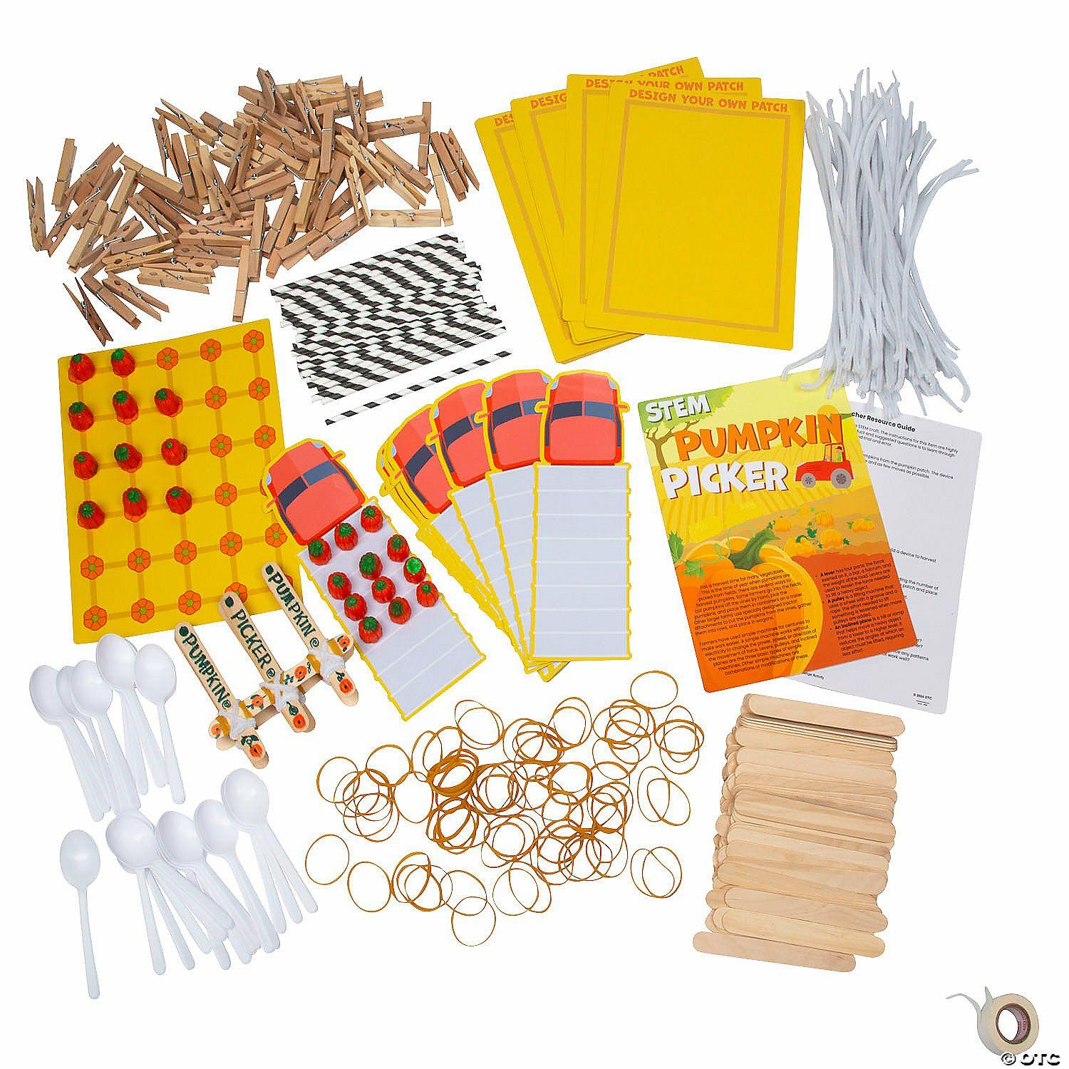 STEM Activities | STEM Pumpkin Picker Challenge Learning Activity Kit – Makes 12