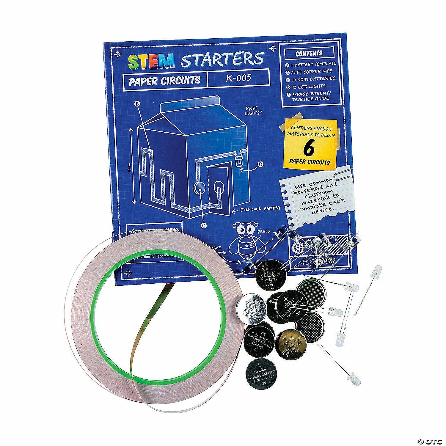 STEM Activities | STEM Starters Paper Circuits Activity Learning Challenge Kit – 24 Pc.