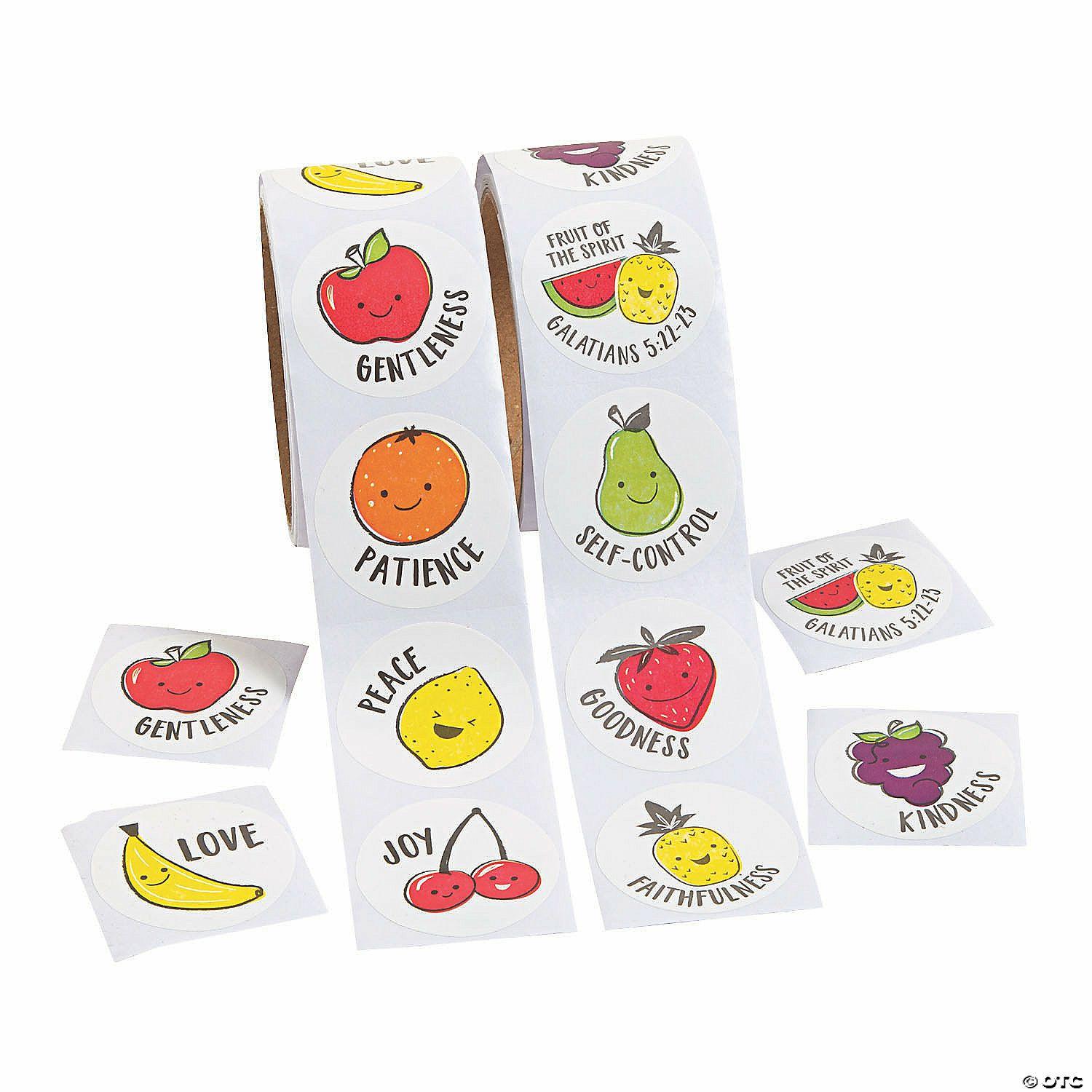 Stickers | Bulk 100 Pc. Fruit of the Spirit Scented Sticker Roll