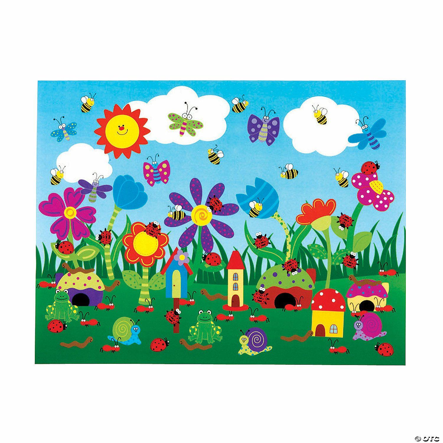 Stickers | DIY Flower Garden Sticker Scenes – 12 Pc.