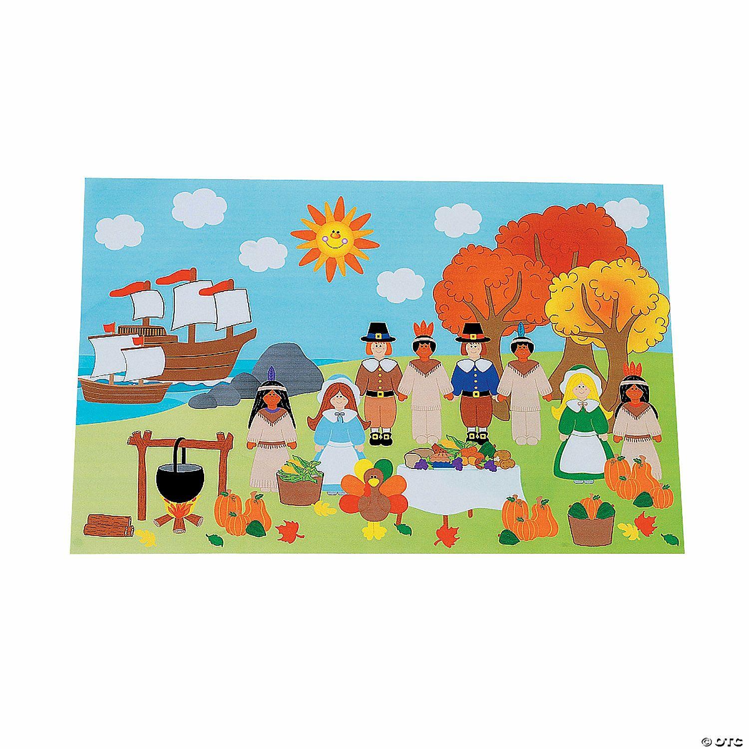 Stickers | DIY Giant Thanksgiving Sticker Scenes – 12 Pc.