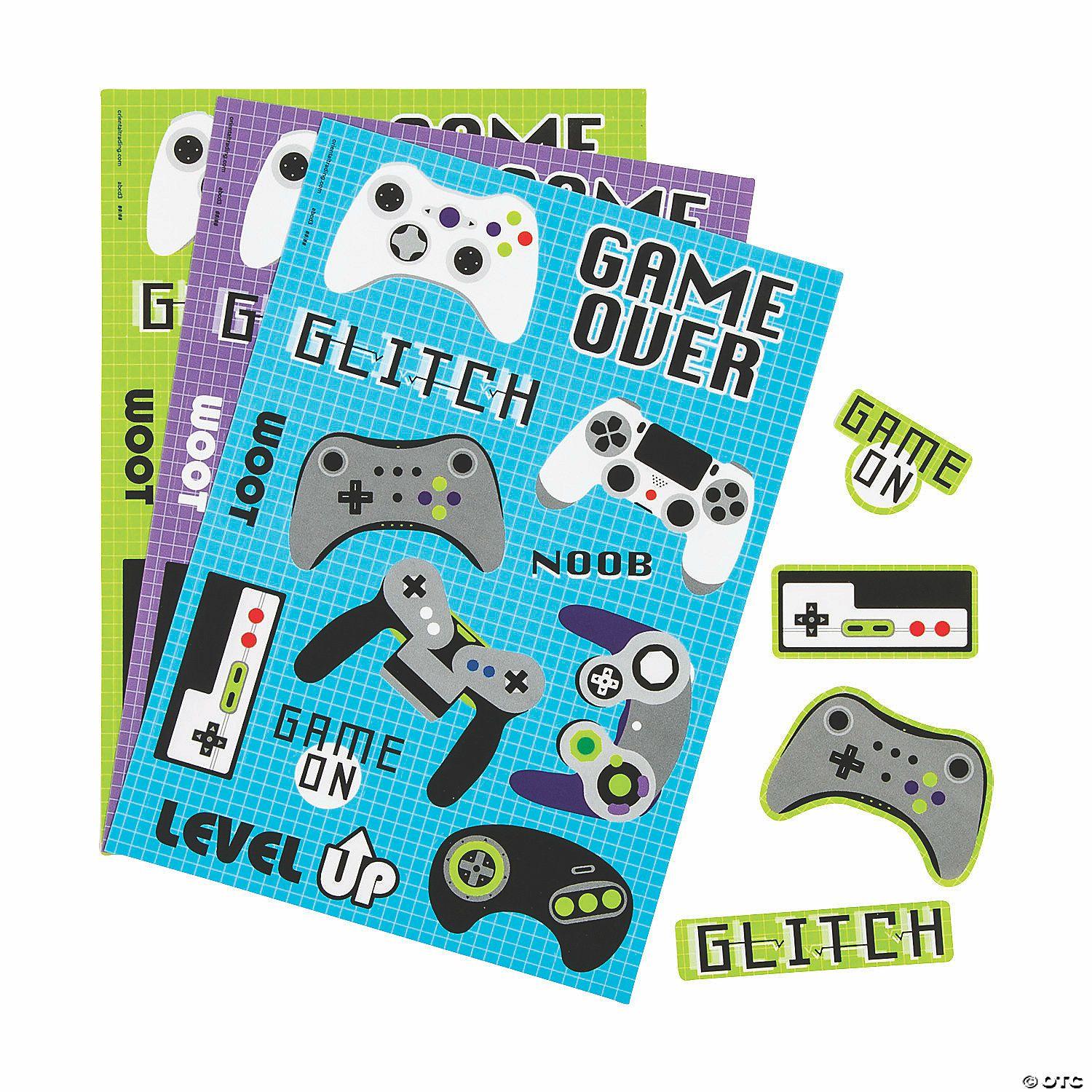 Stickers | Gamer Sticker Sheets – 24 Pc.