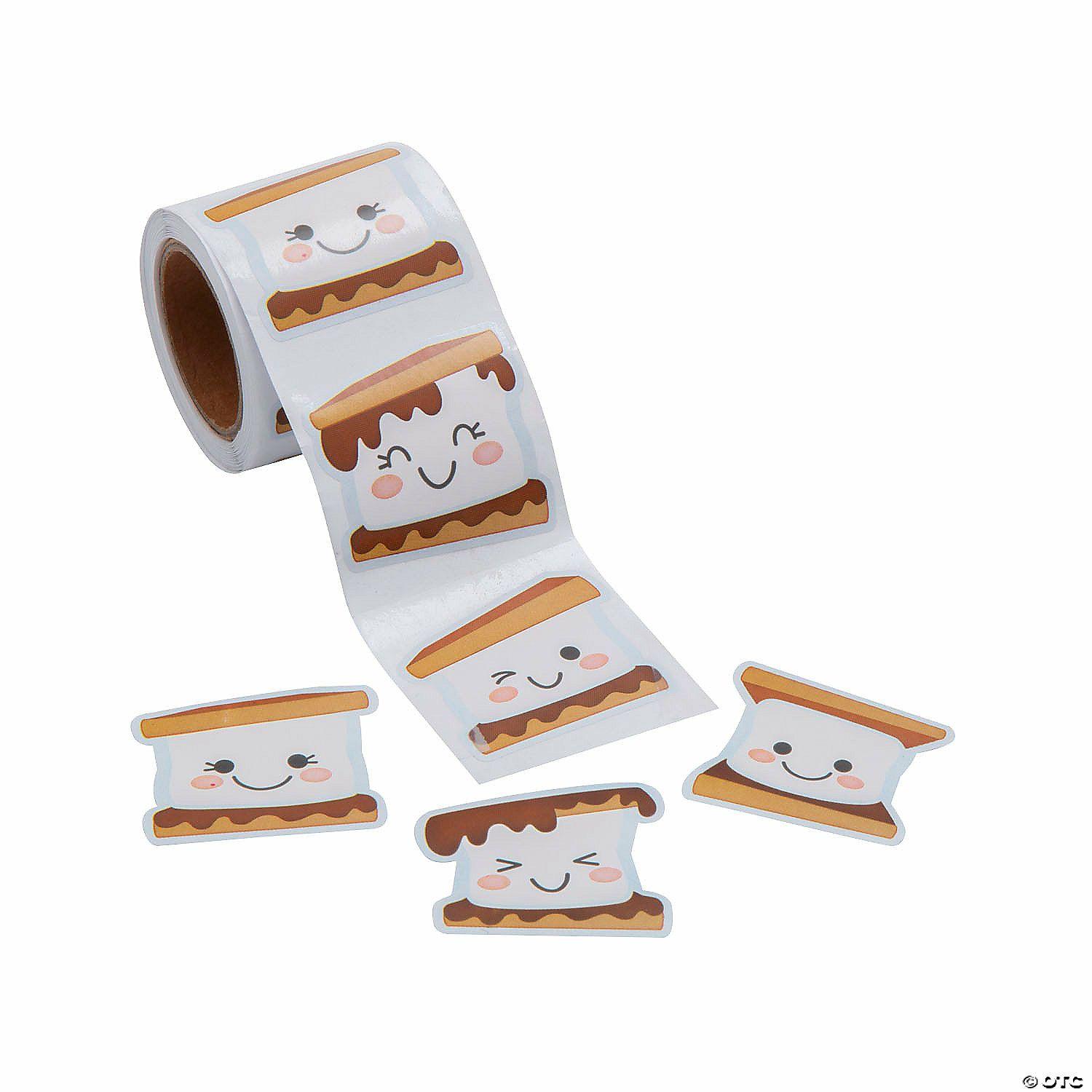 Stickers | Happy S&’more Sticker Roll – 100 Pc.