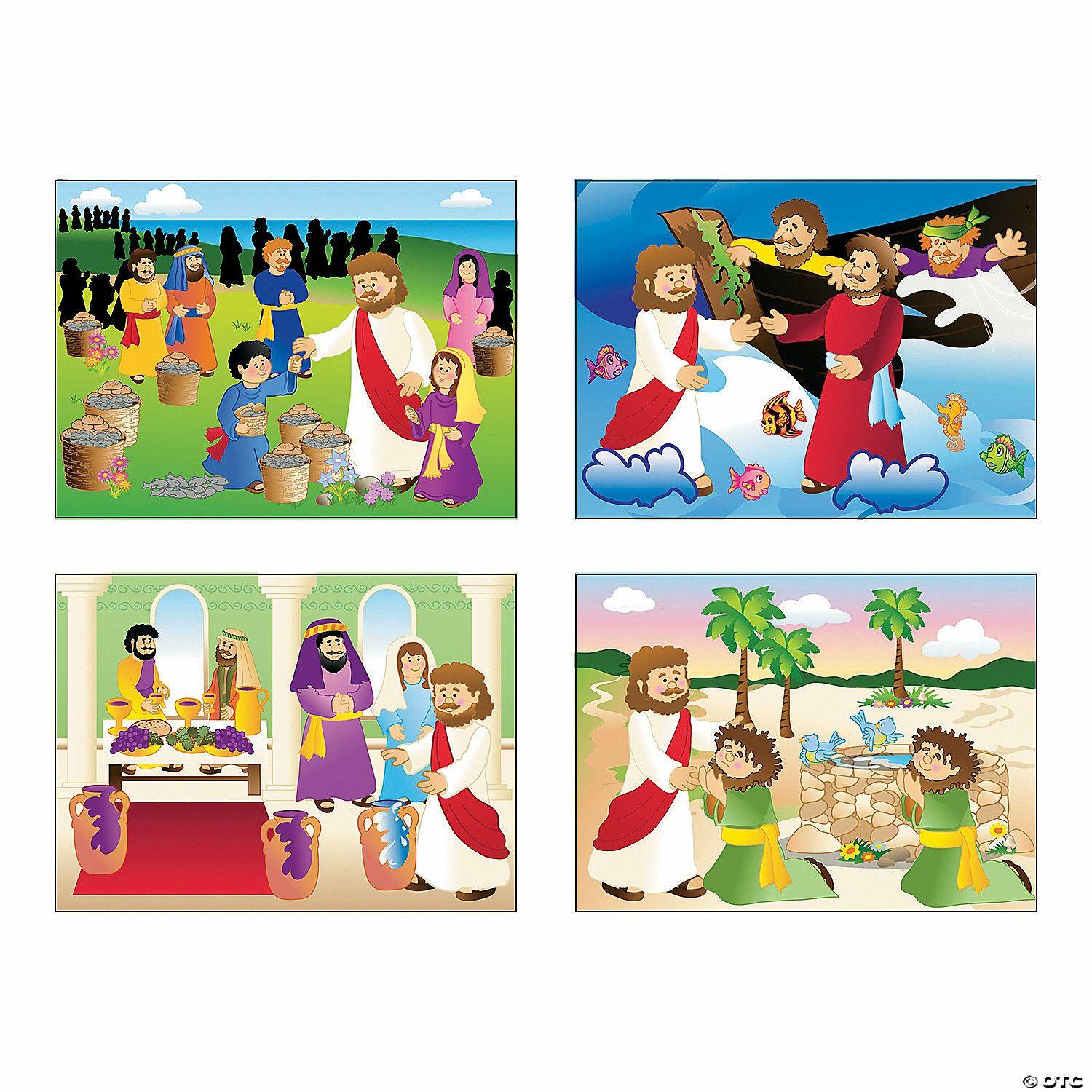 Stickers | Miracle of Jesus Mini Sticker Scenes – 24 Pc.