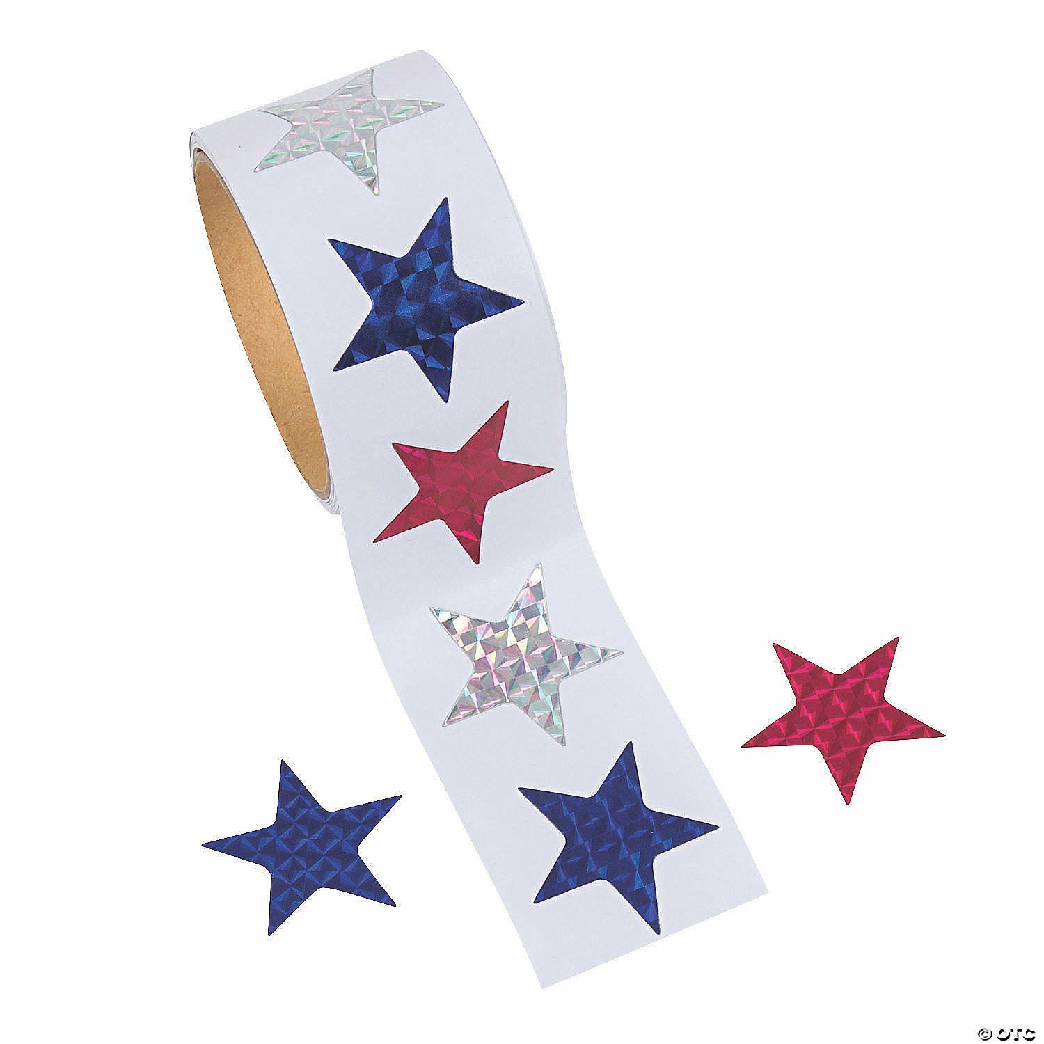 Stickers | Prismatic Star Sticker Roll – 100 Pc.