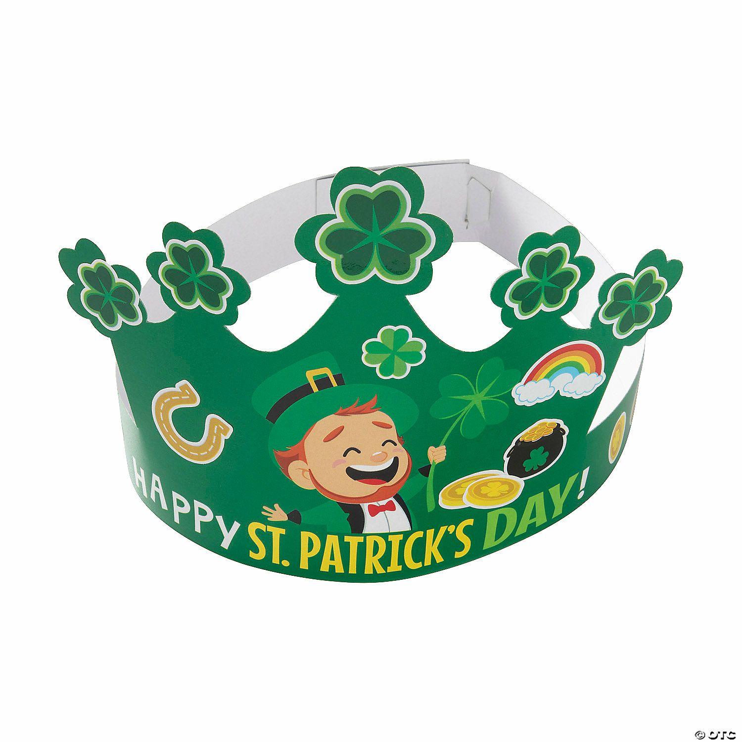 Stickers | Saint Patrick&’s Day Crown Sticker Scenes – 12 Pc.