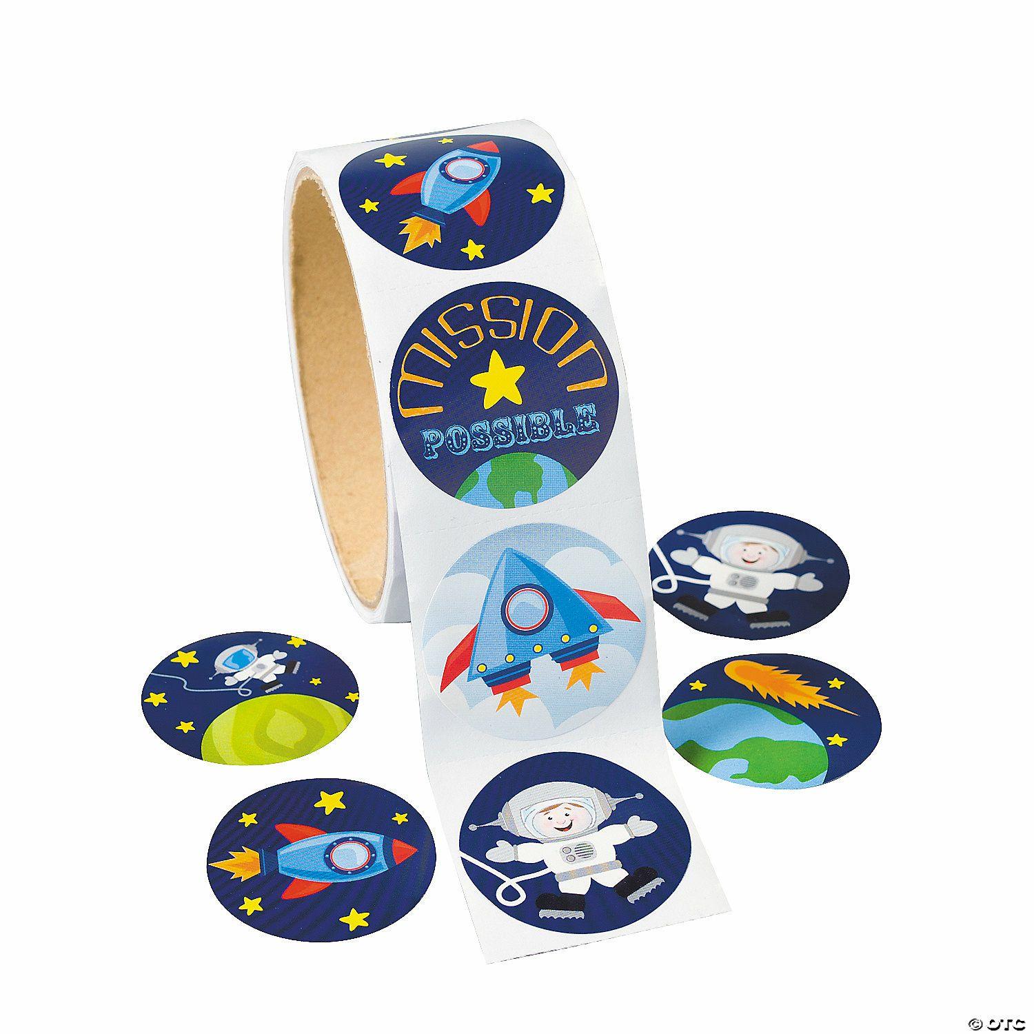 Stickers | Space Sticker Roll – 100 Pc.