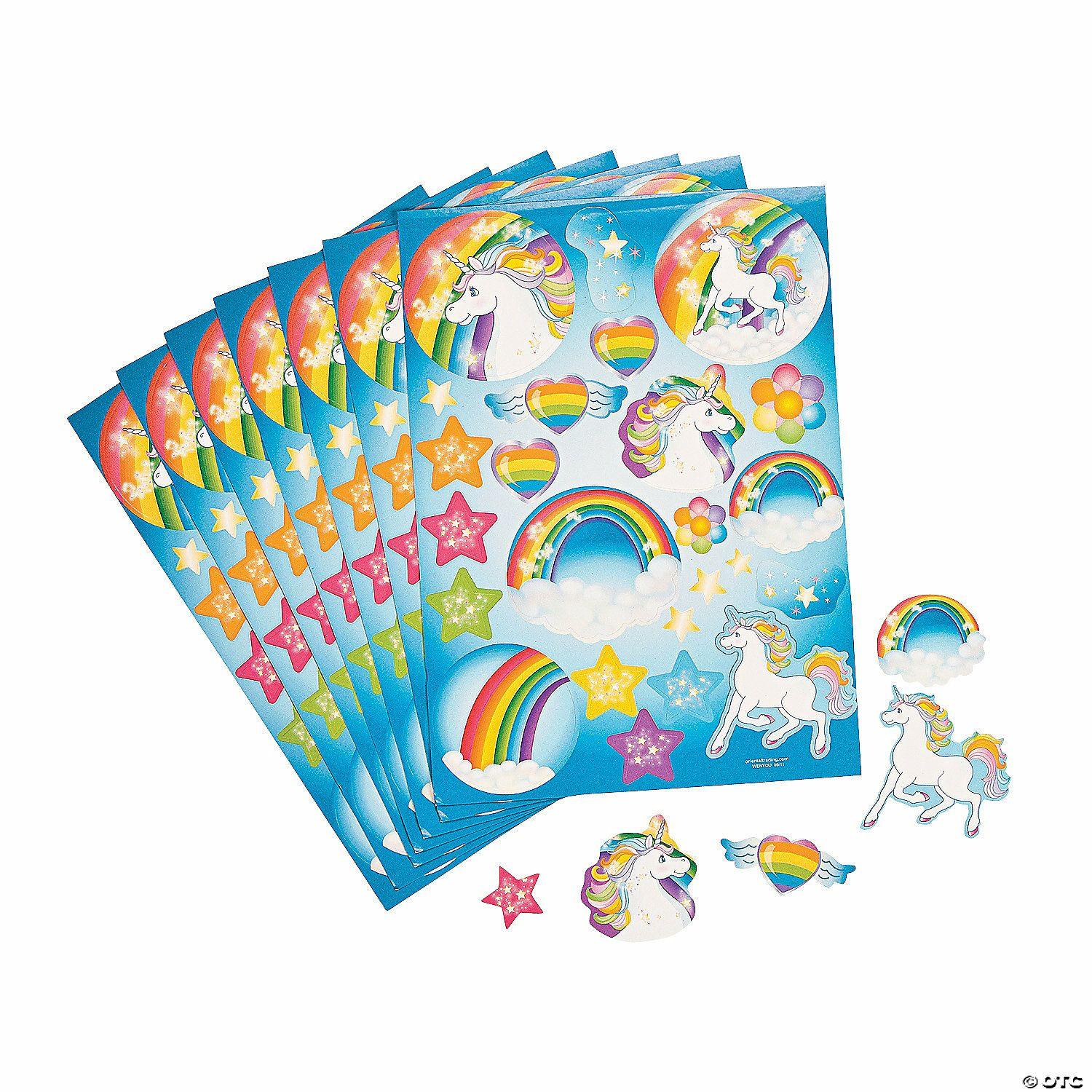 Stickers | Unicorn Party Sticker Sheets – 12 Pc.