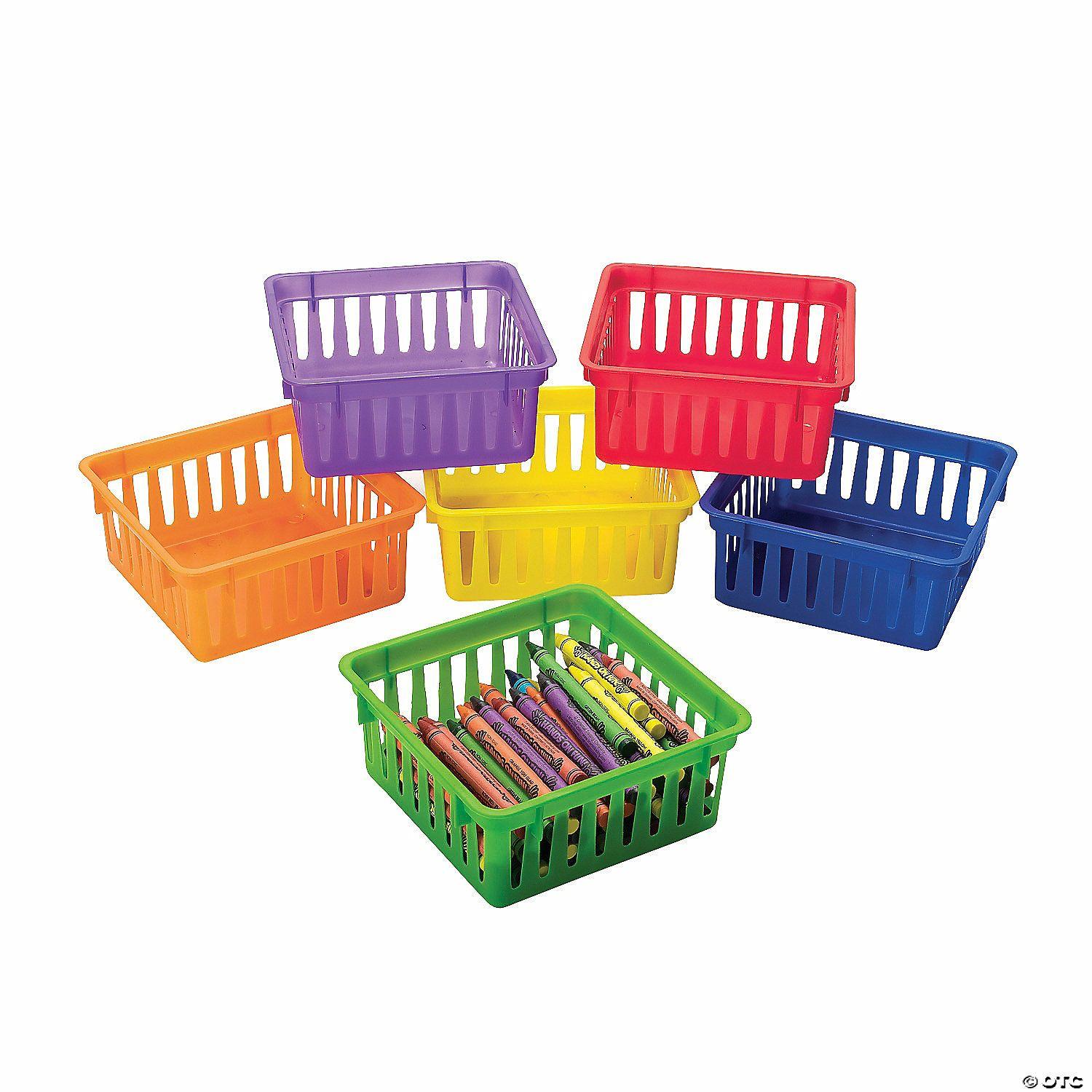 Storage | 5 1/4″ x 2 1 4″ Classroom Small Square Storage Baskets – 6 Pc.