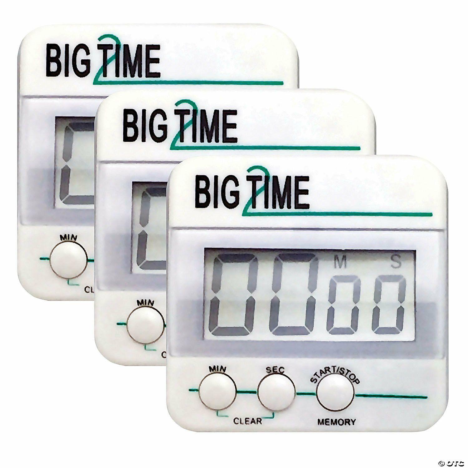 Teacher Supplies | Ashley Productions Big Time Too Up/Down Timer, Pack of 3