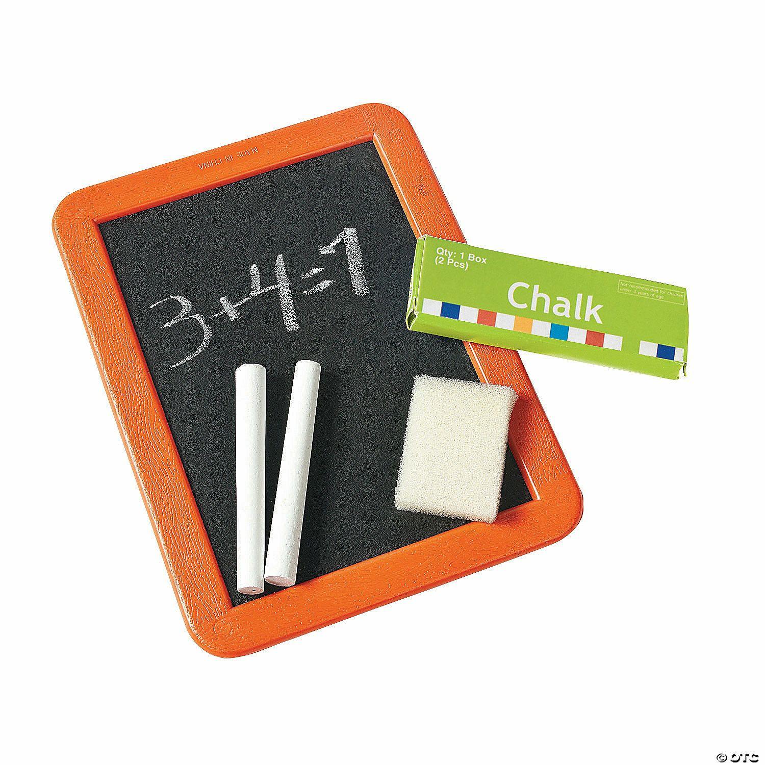 Teacher Supplies | Chalkboard, Chalk Pieces & Eraser Supply Sets for 12