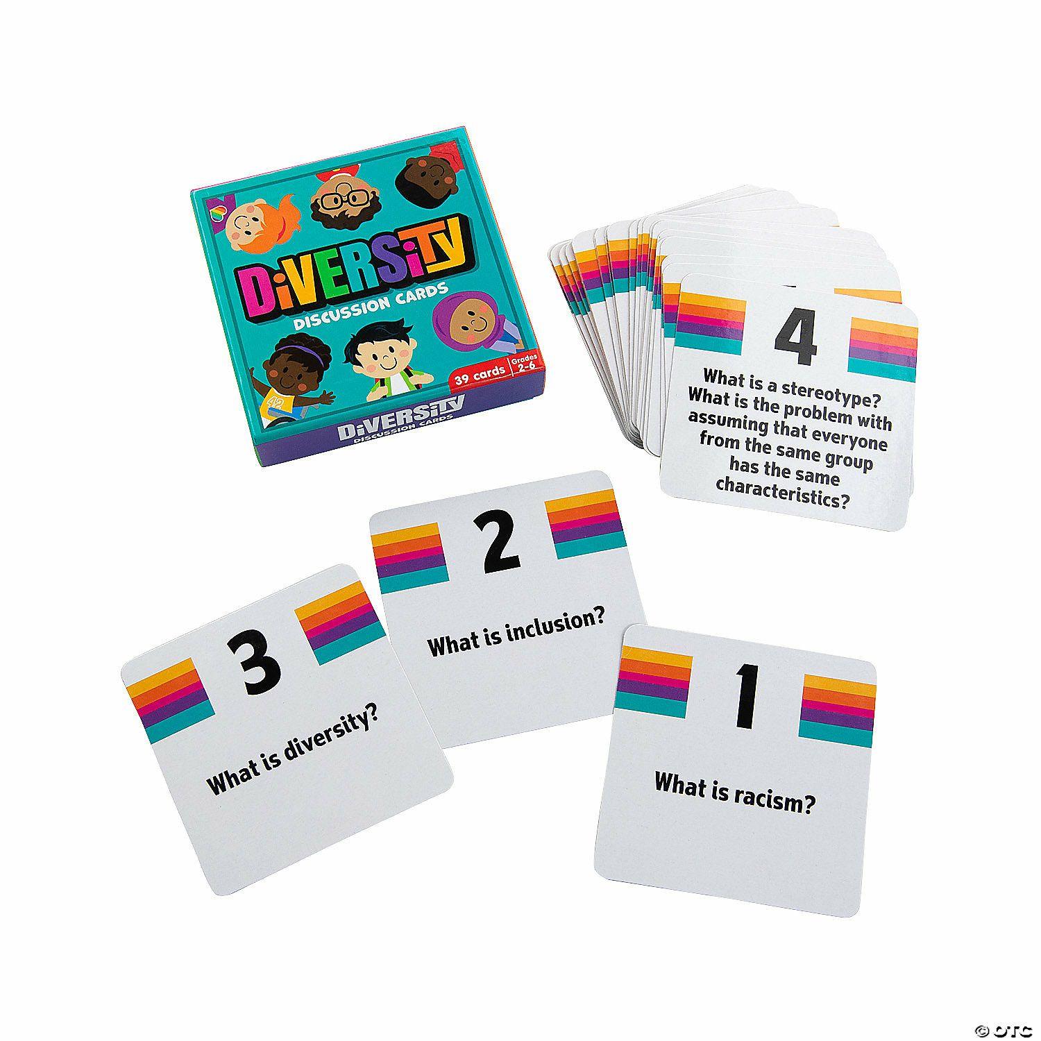 Teacher Supplies | Diversity Discussion Cards – 39 Pc.