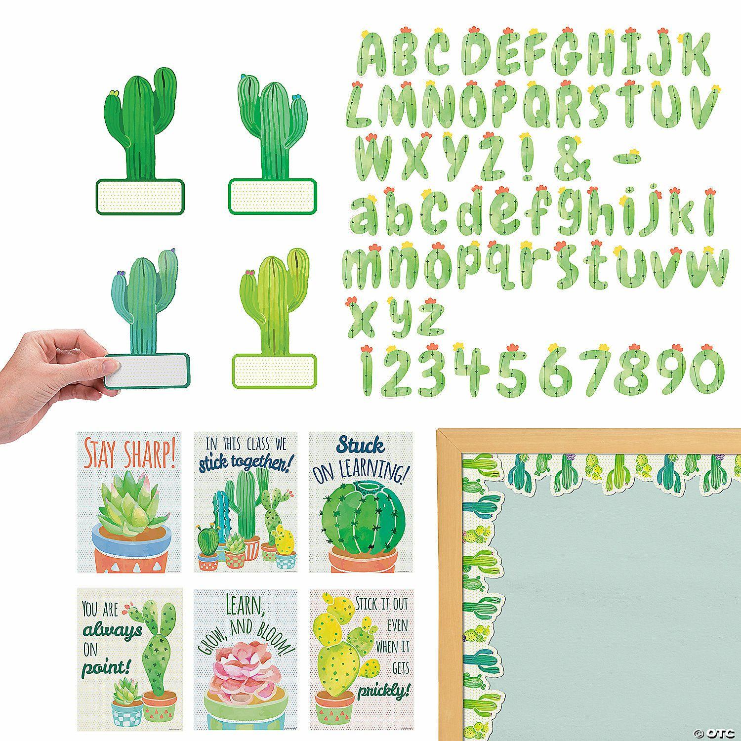 Wall Decorations | Cactus Classroom Decorating Kit – 314 Pc.