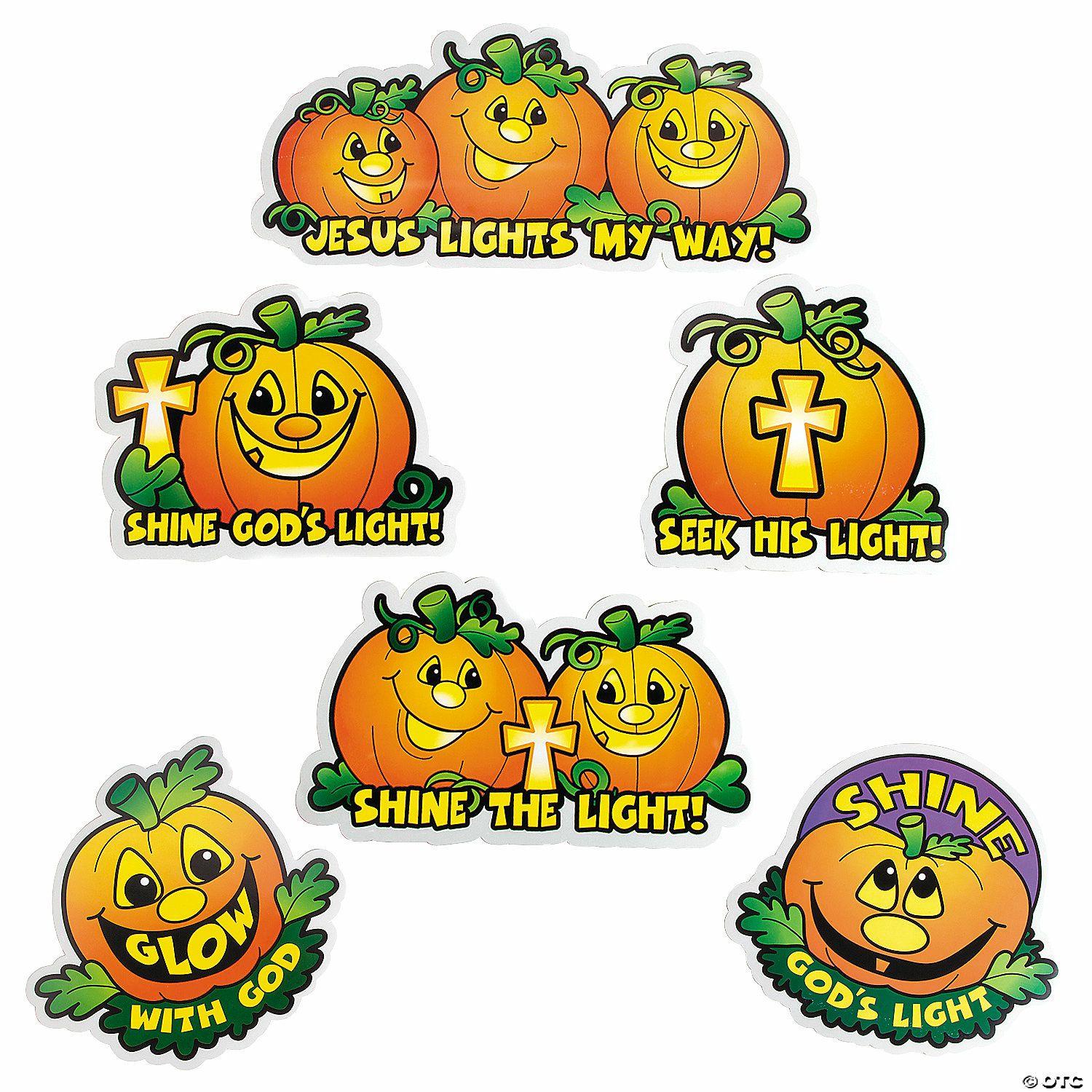 Wall Decorations | Christian Pumpkin Cutouts – 6 Pc.