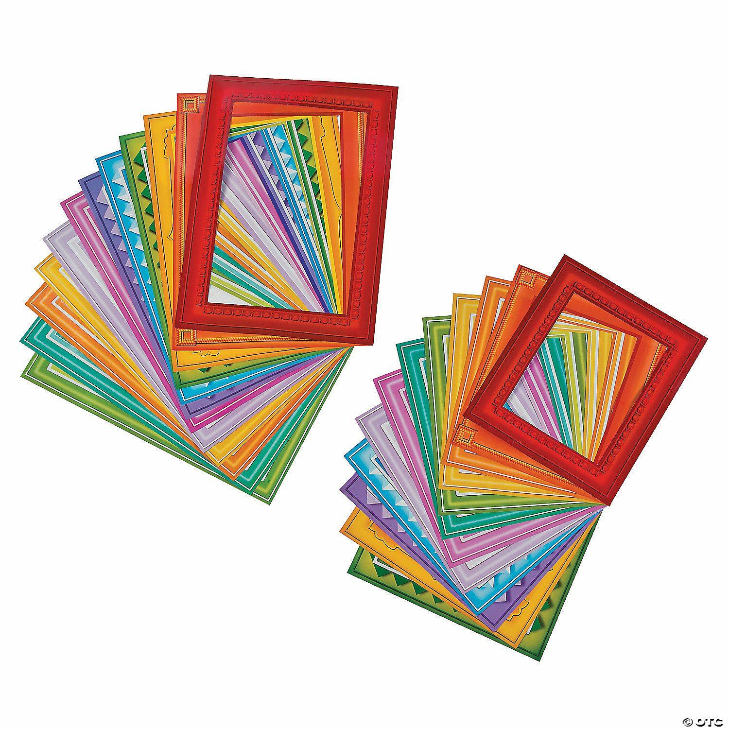 Wall Decorations | Colorful Paper Frames – 24 Pc.