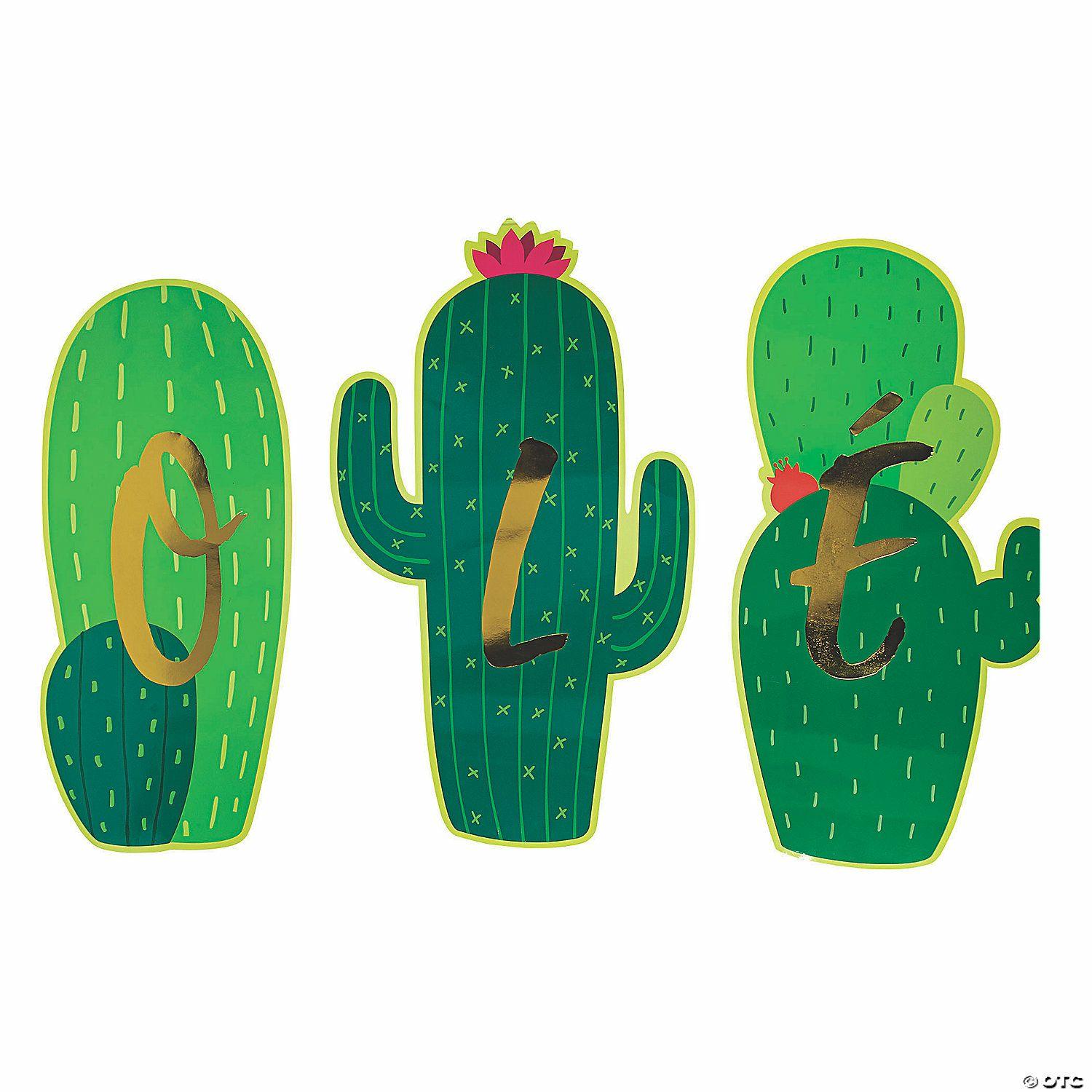 Wall Decorations | Fiesta Cactus Olé Cutouts – 3 Pc.